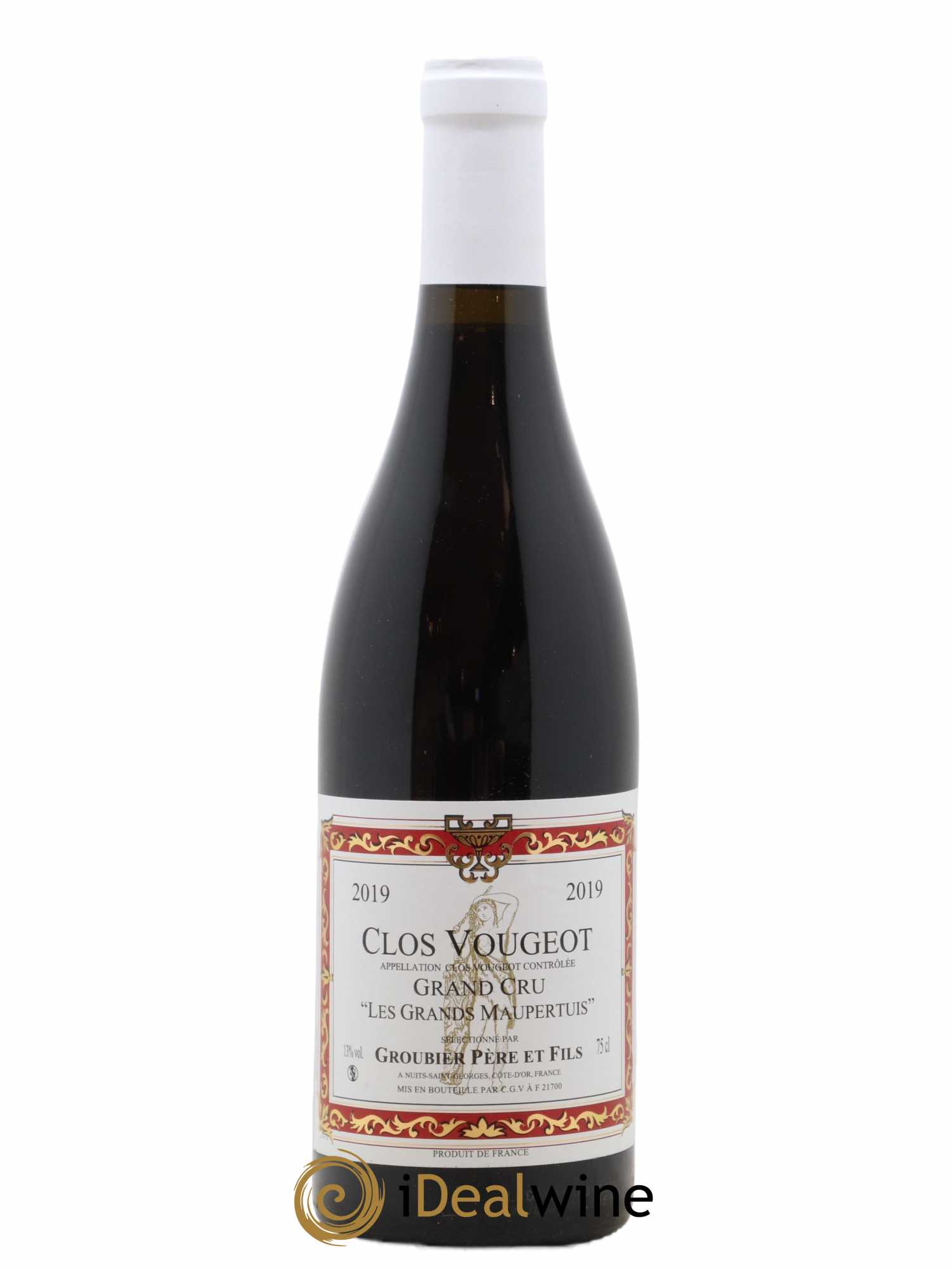 Clos de Vougeot Grand Cru Les Grands Maupertuis Groubier 2019 - Posten von 1 Flasche - 0
