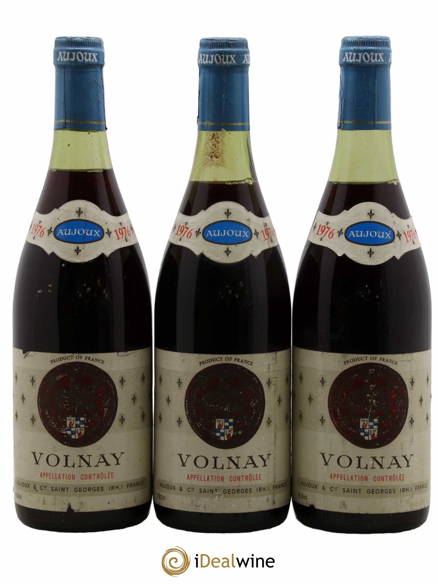 Volnay Domaine Aujoux 1976 - Posten von 3 Flaschen - 0