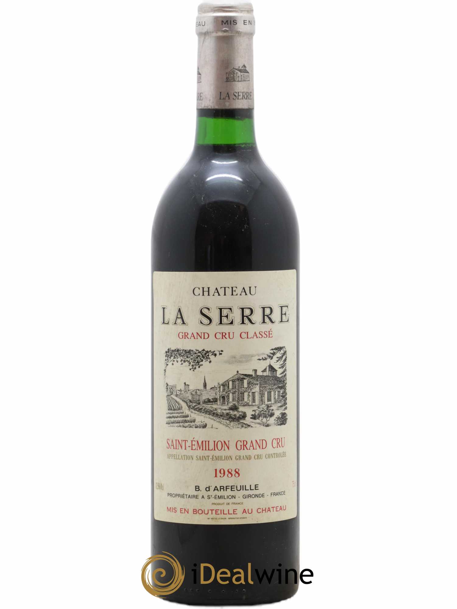 Château la Serre Grand Cru Classé 1988 - Lot de 1 bouteille - 0