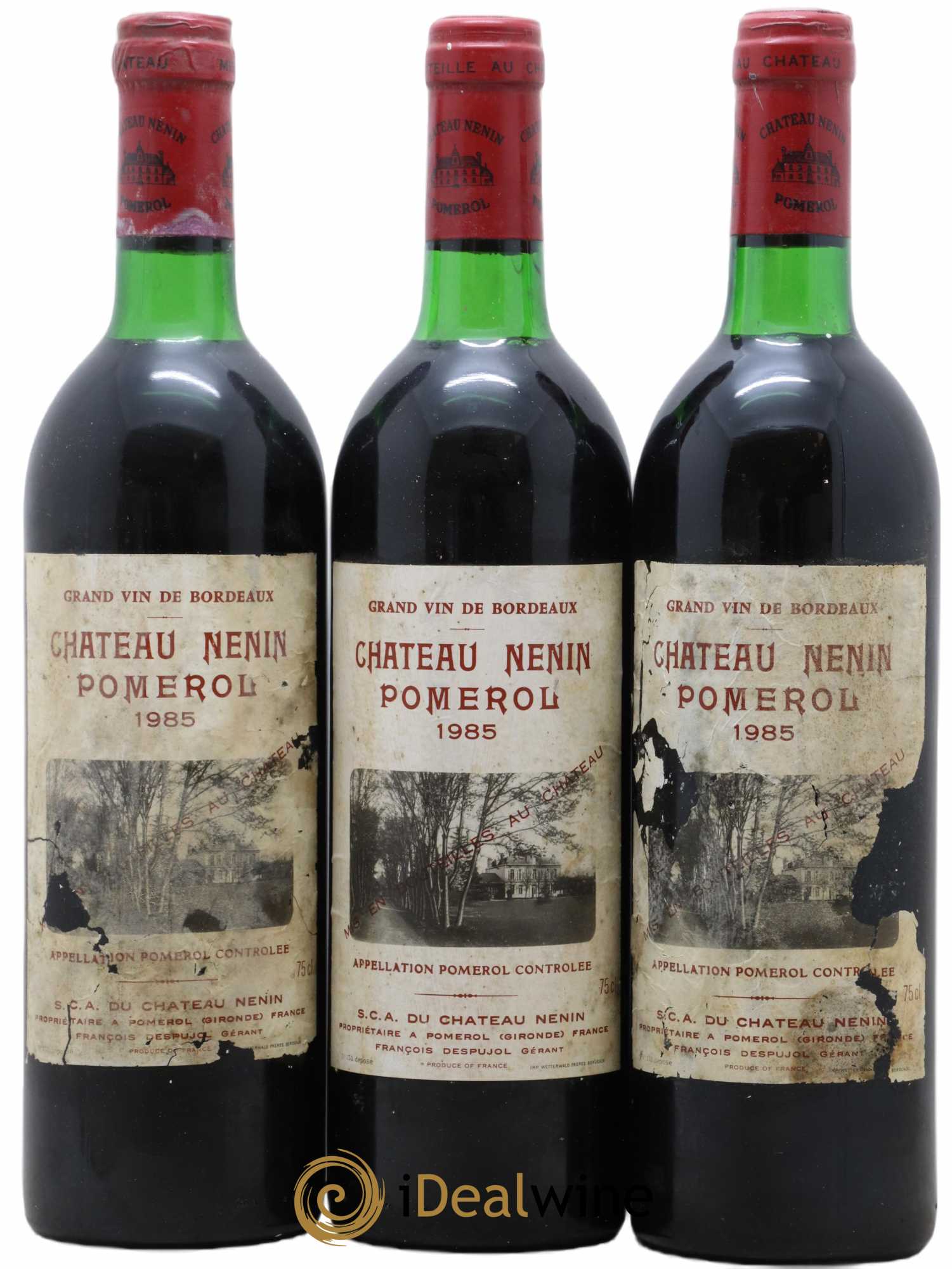 Château Nenin 1985 - Lot de 3 bouteilles - 0