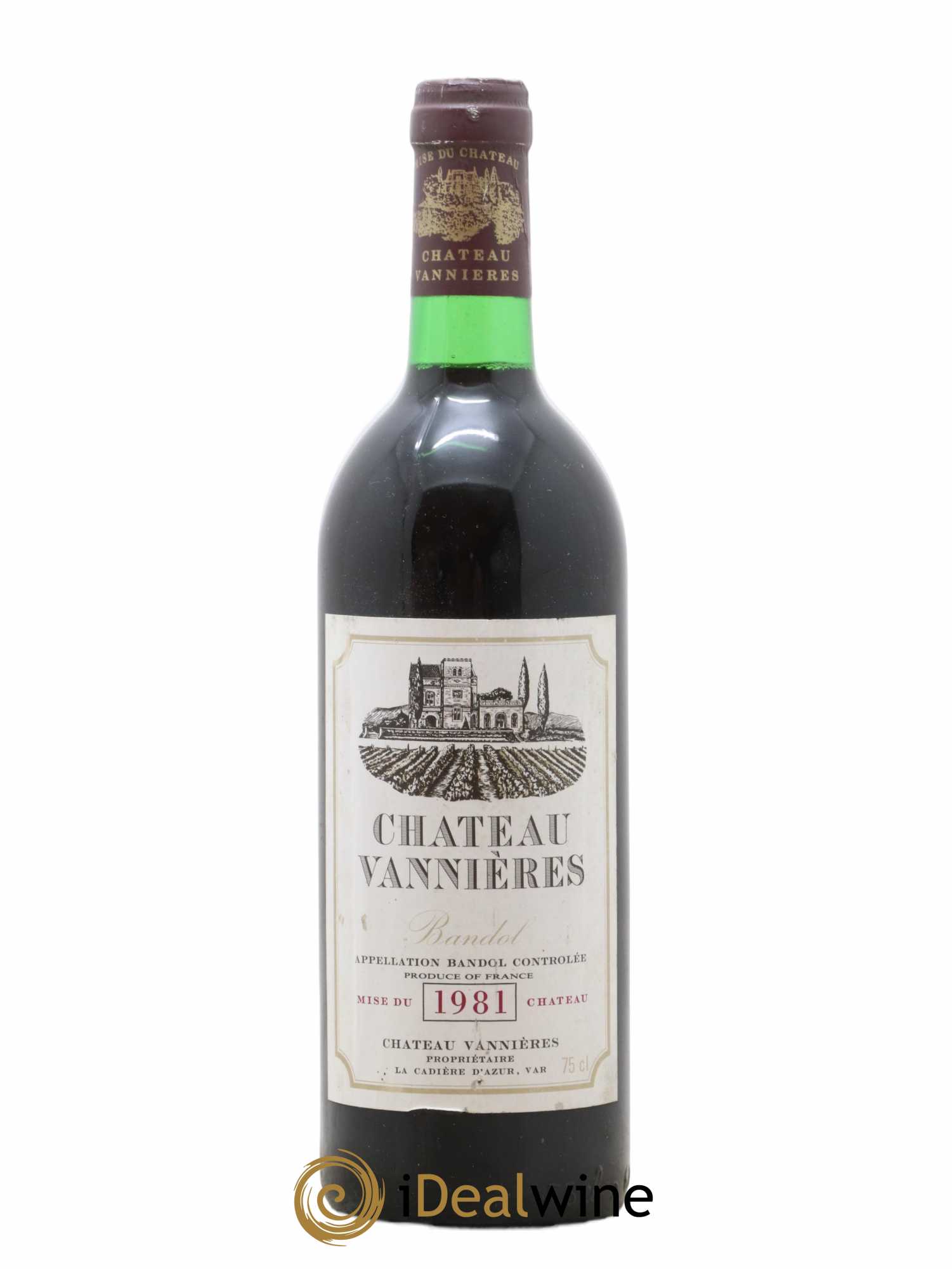 Bandol Château Vannières Éric et Charles-Éric Boisseaux 1981 - Lot de 1 bouteille - 0