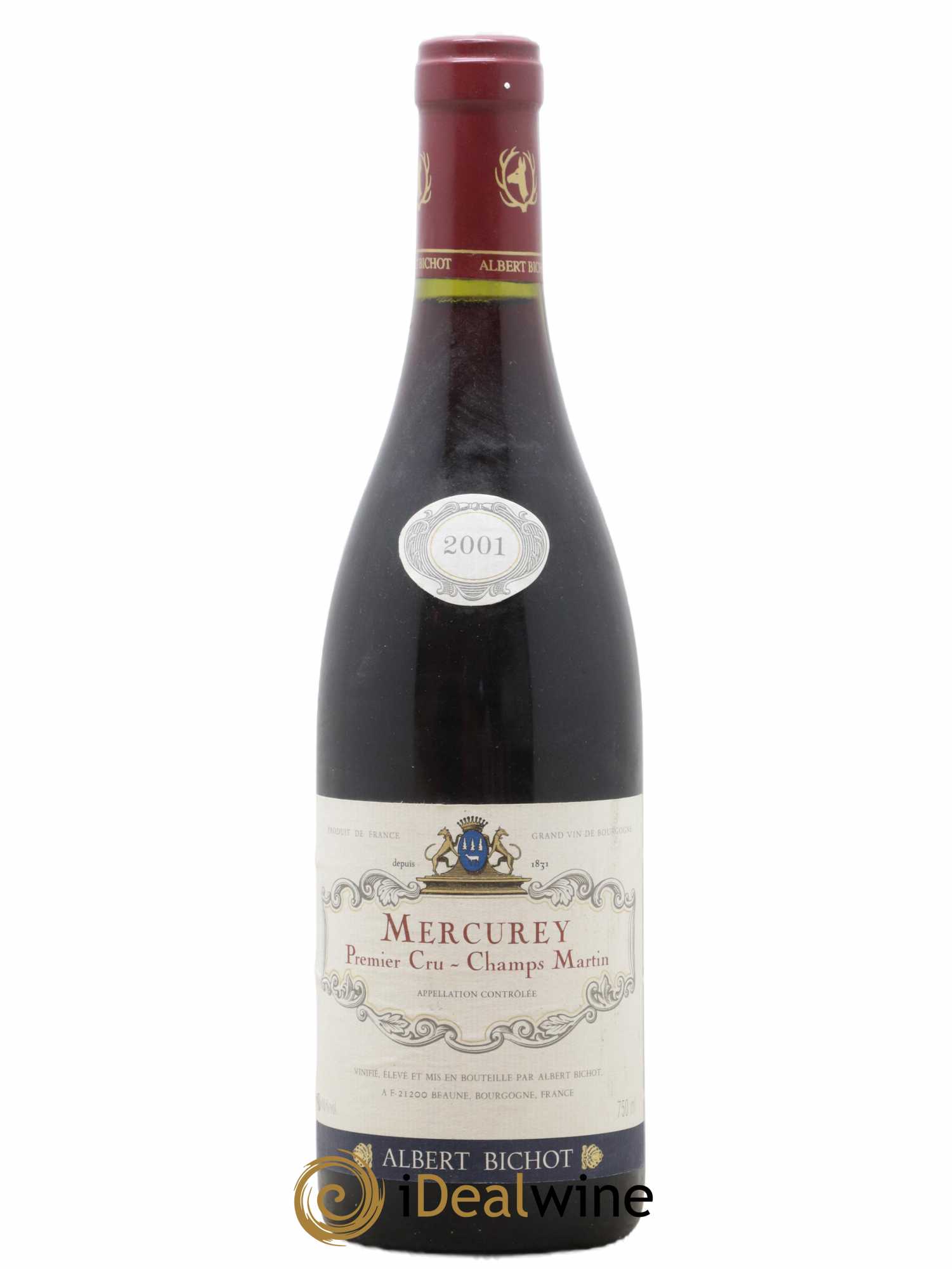 Mercurey 1er Cru Les Champs Martin Adélie - Albert Bichot 2001 - Lot de 1 bouteille - 0