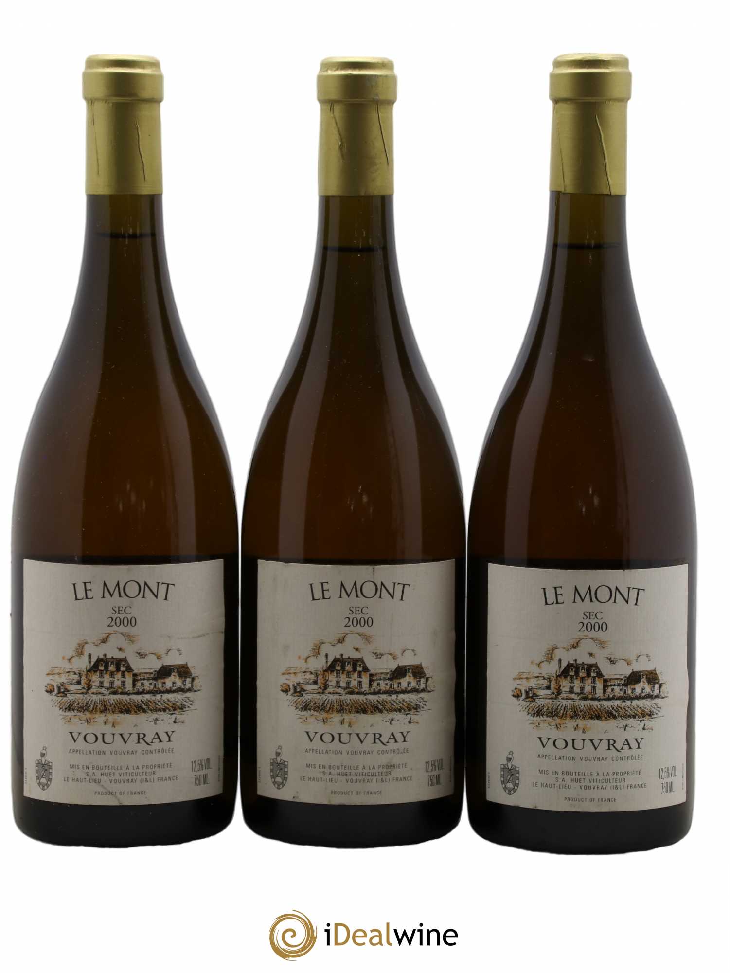 Vouvray Le Mont Sec Domaine Huet 2000 - Lot de 3 bouteilles - 0