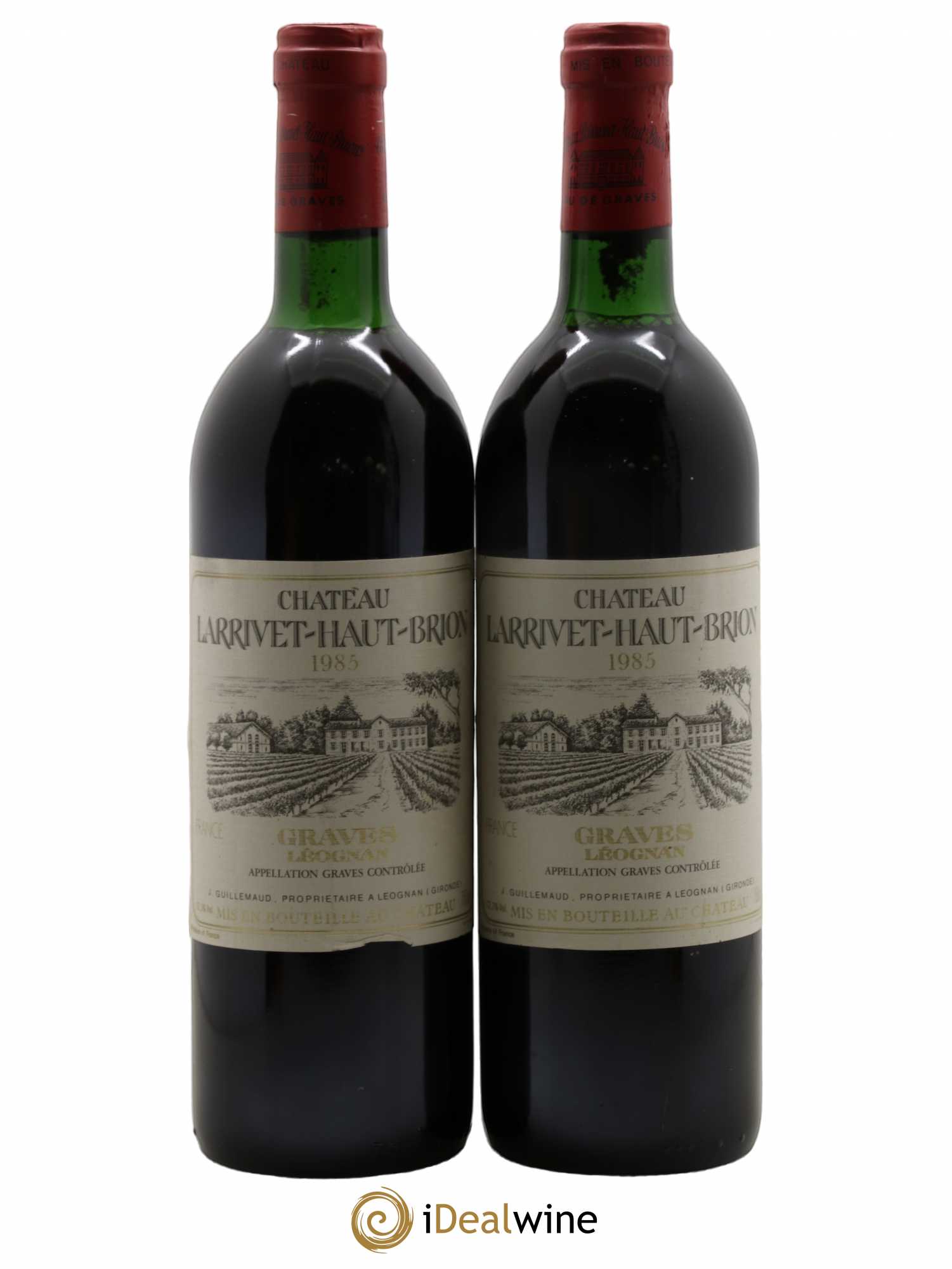 Château Larrivet Haut-Brion 1985 - Lot de 2 bouteilles - 0
