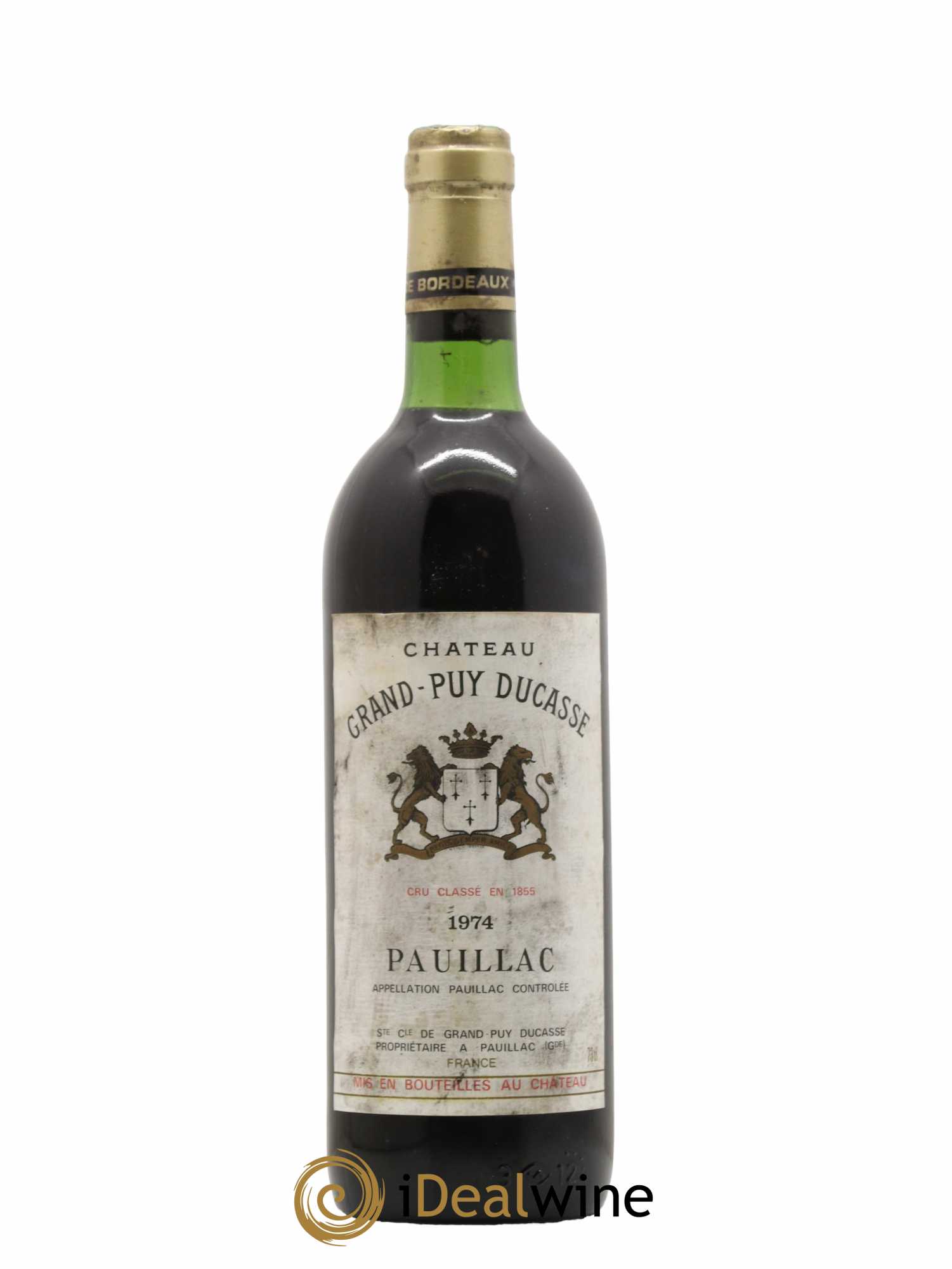 Château Grand Puy Ducasse 5ème Grand Cru Classé 1974 - Lot de 1 bouteille - 0