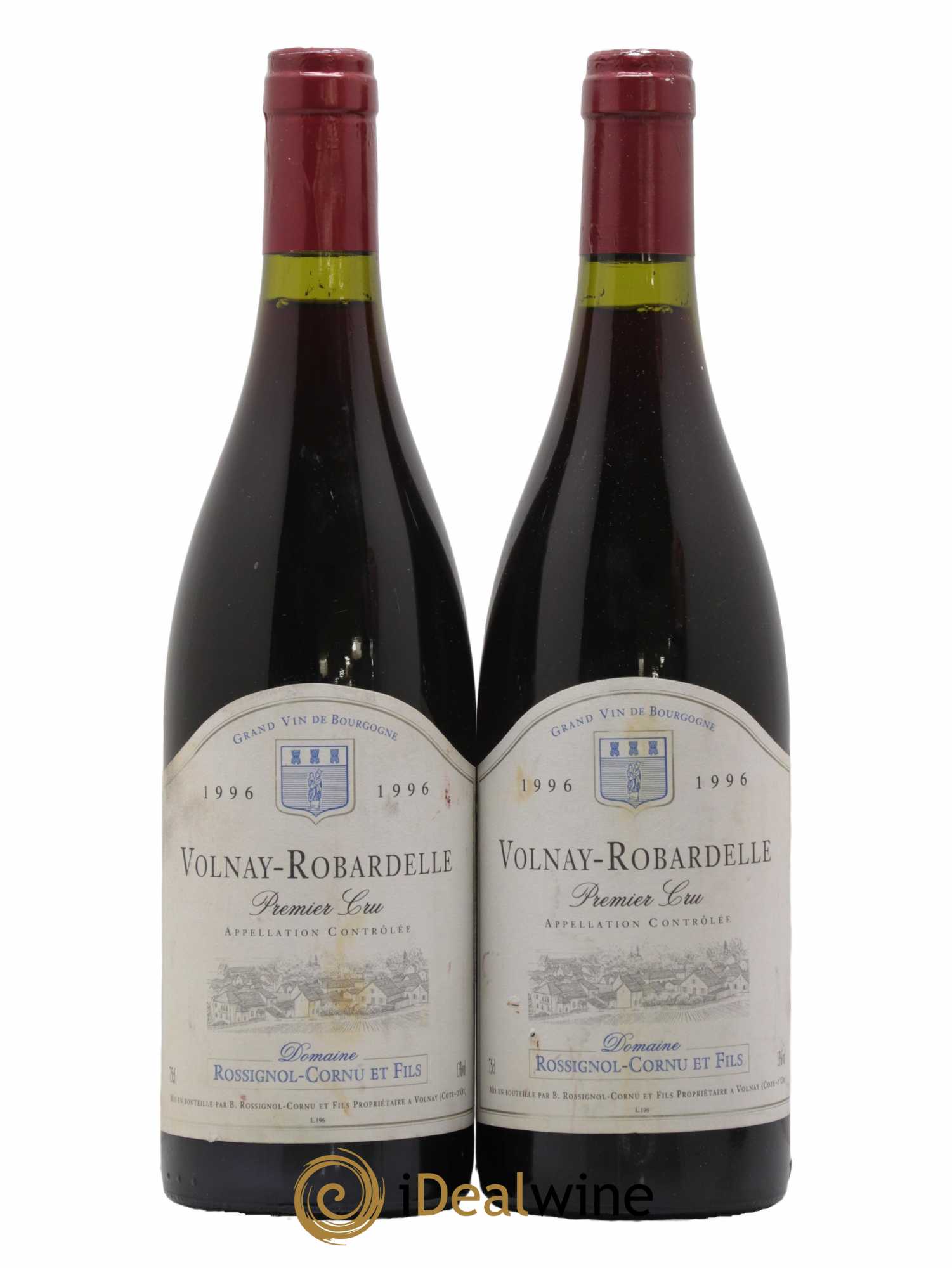 Volnay 1er Cru Robardelle Domaine Rossignol Cornu Et Fils 1996 - Lot de 2 bouteilles - 0
