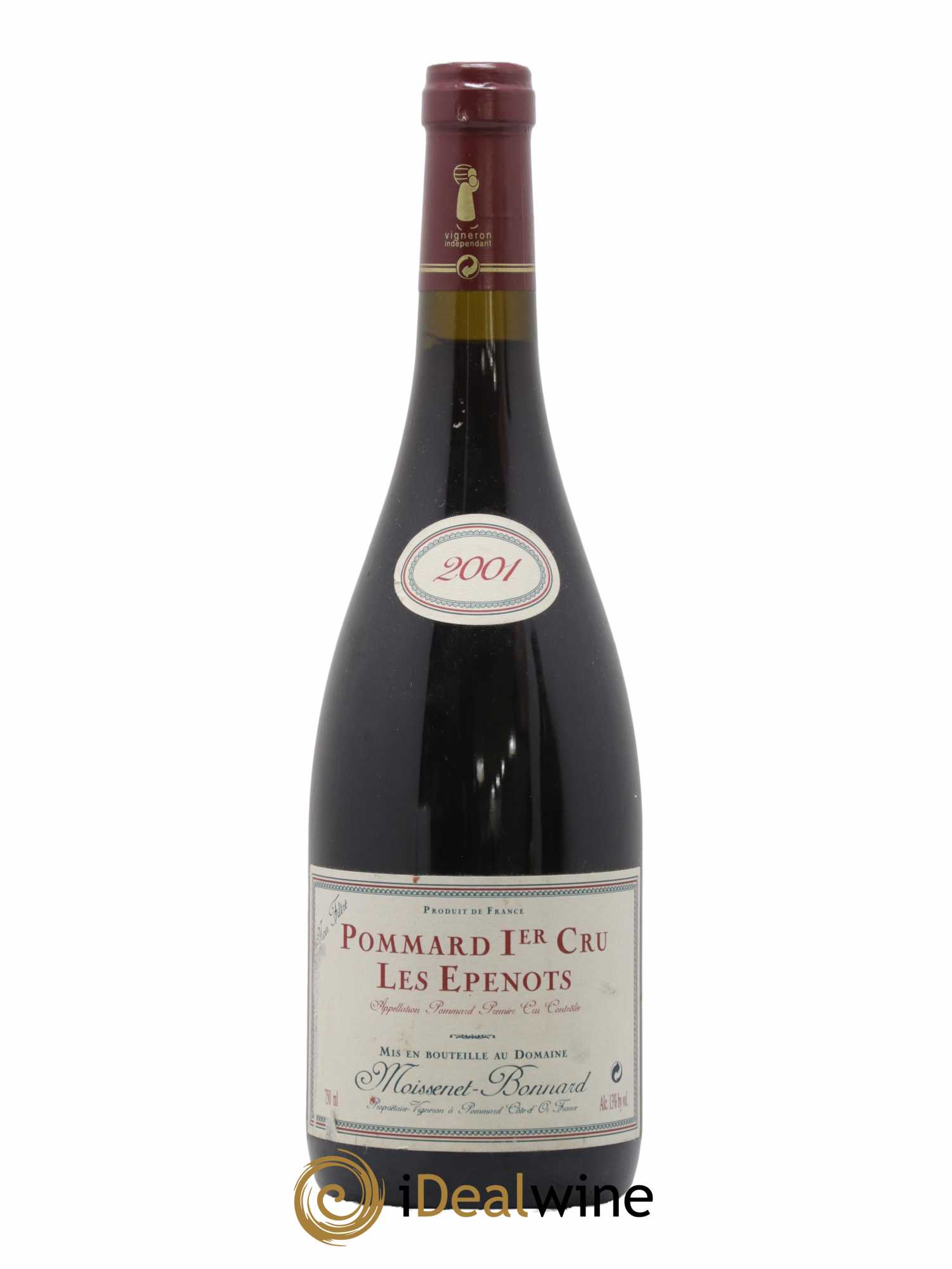 Pommard 1er Cru Epenots Domaine Moissenet Bonnard 2001 - Lot de 1 bouteille - 0