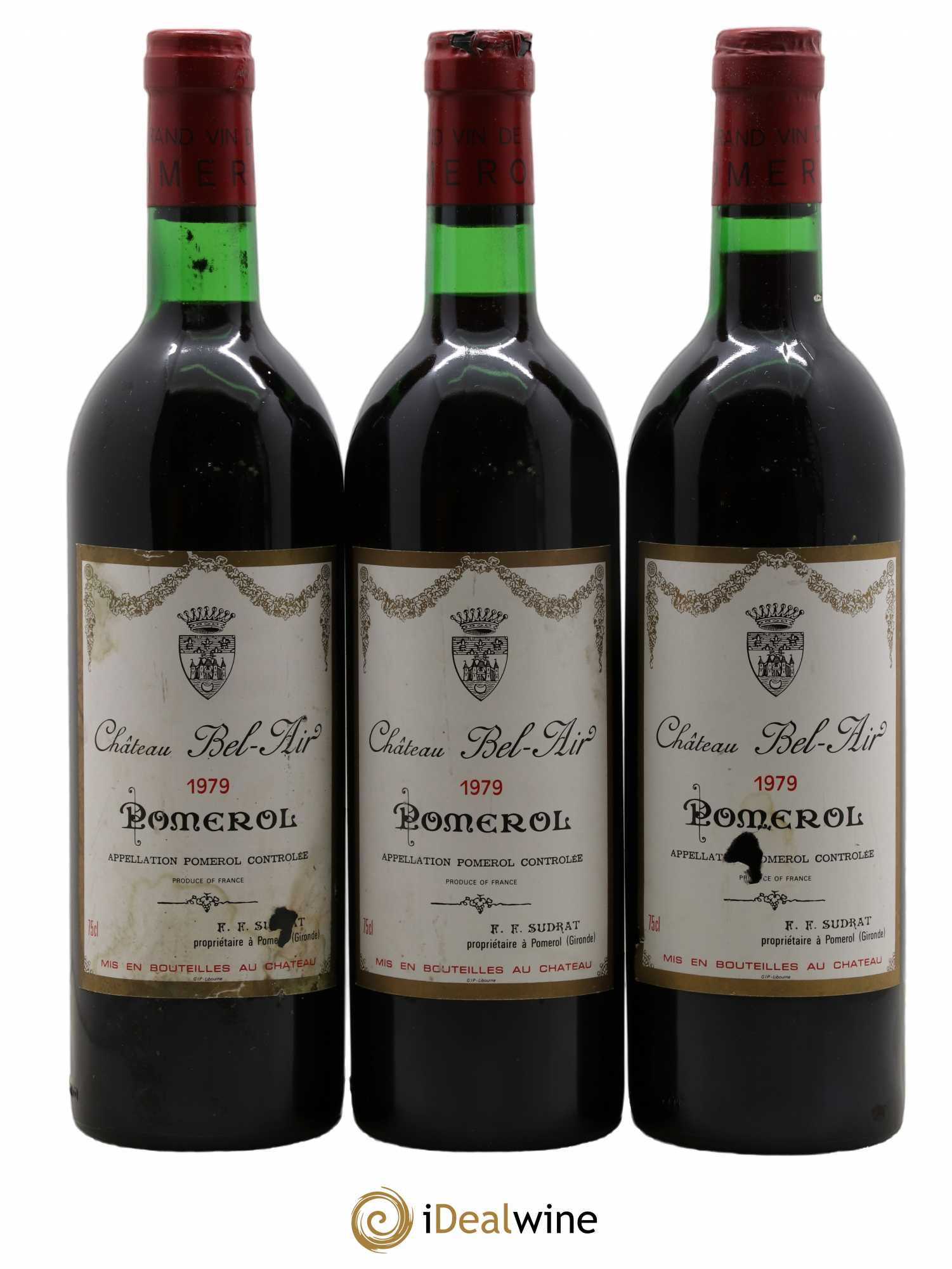 Château Bel Air 1979 - Lot de 3 bouteilles - 0