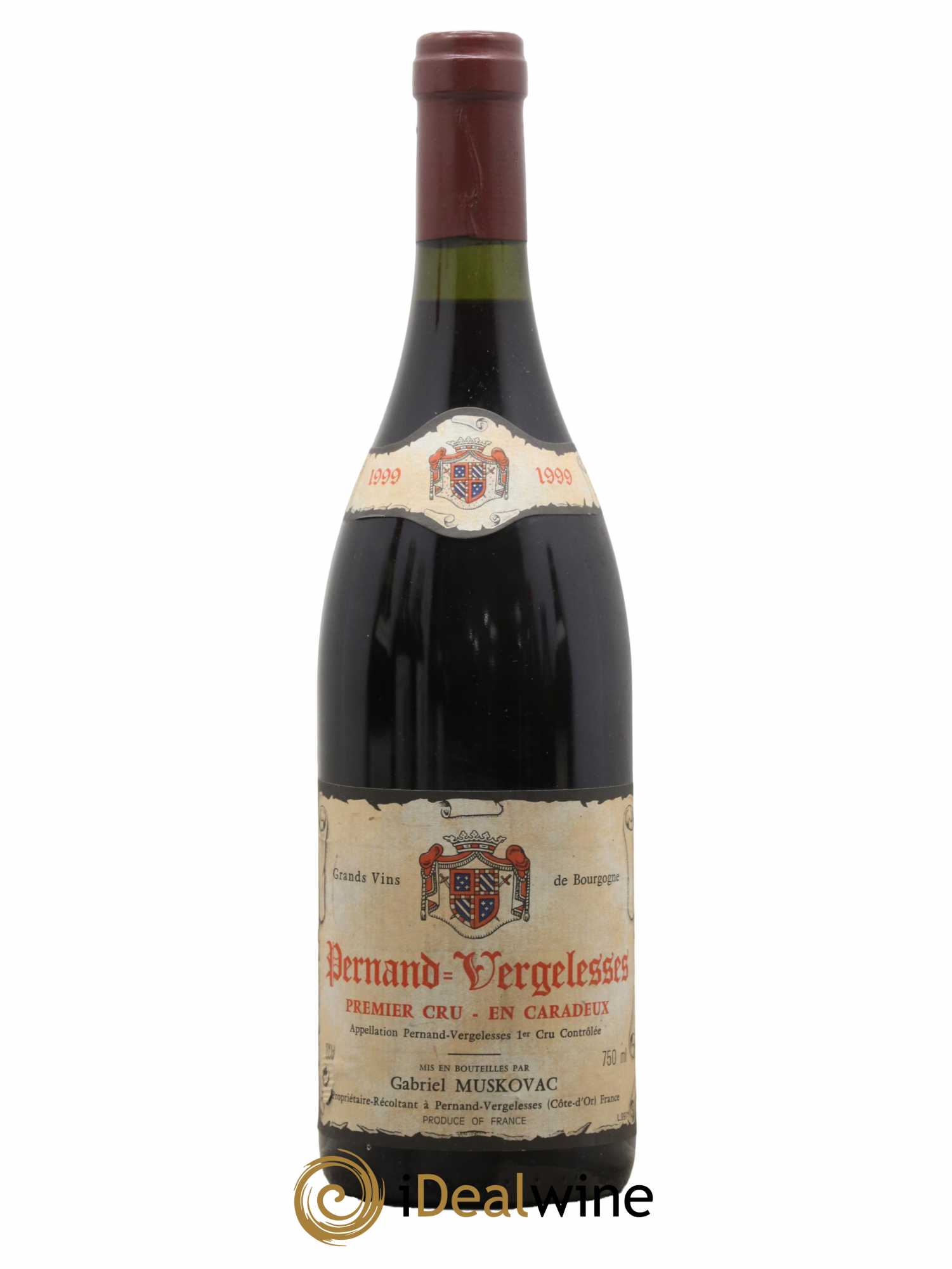 Pernand-Vergelesses 1er Cru En Caradeux Domaine Muskovac 1999 - Lot de 1 bouteille - 0