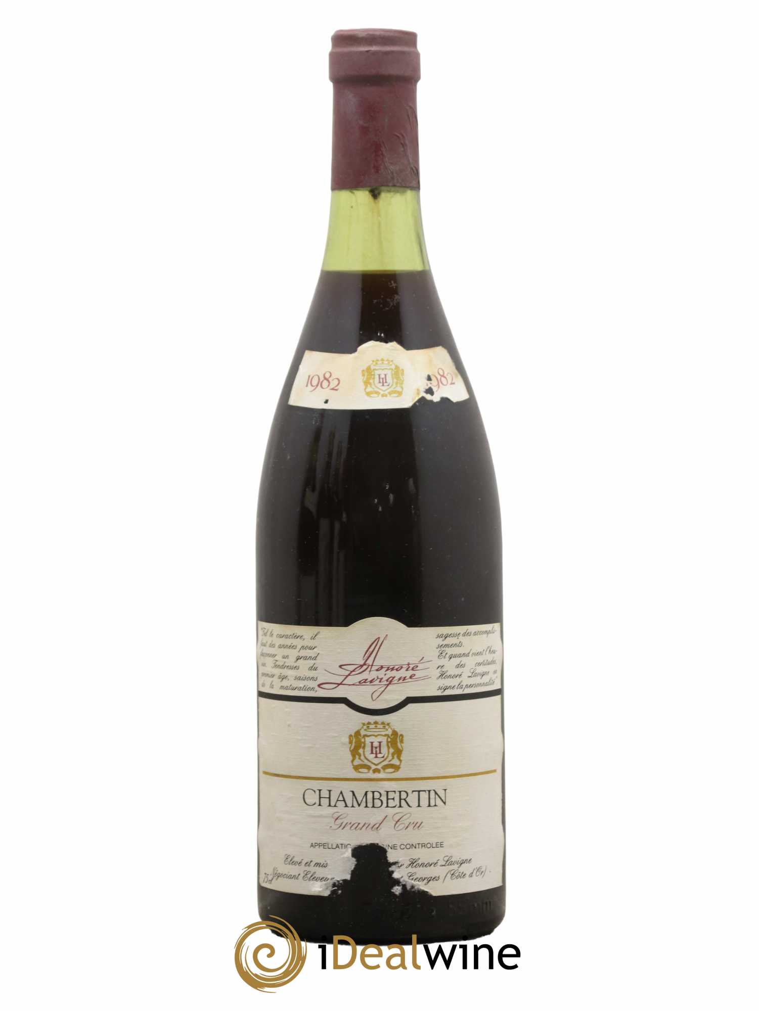 Chambertin Grand Cru Honoré Lavigne 1982 - Lot de 1 bouteille - 0