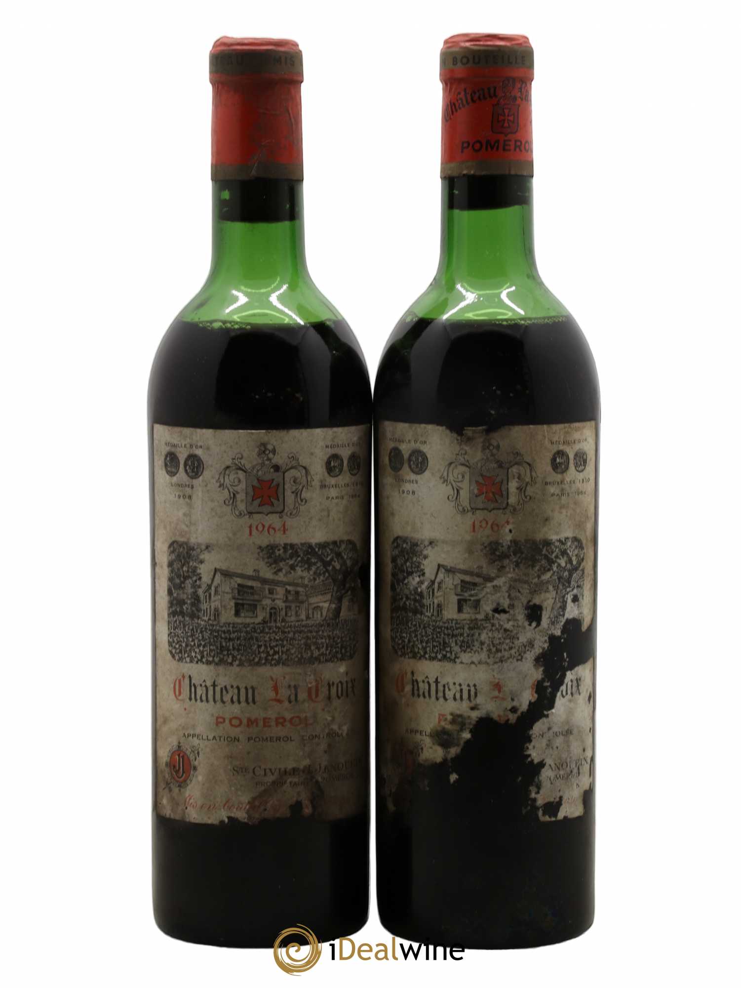 Château la Croix 1964 - Lot de 2 bouteilles - 0