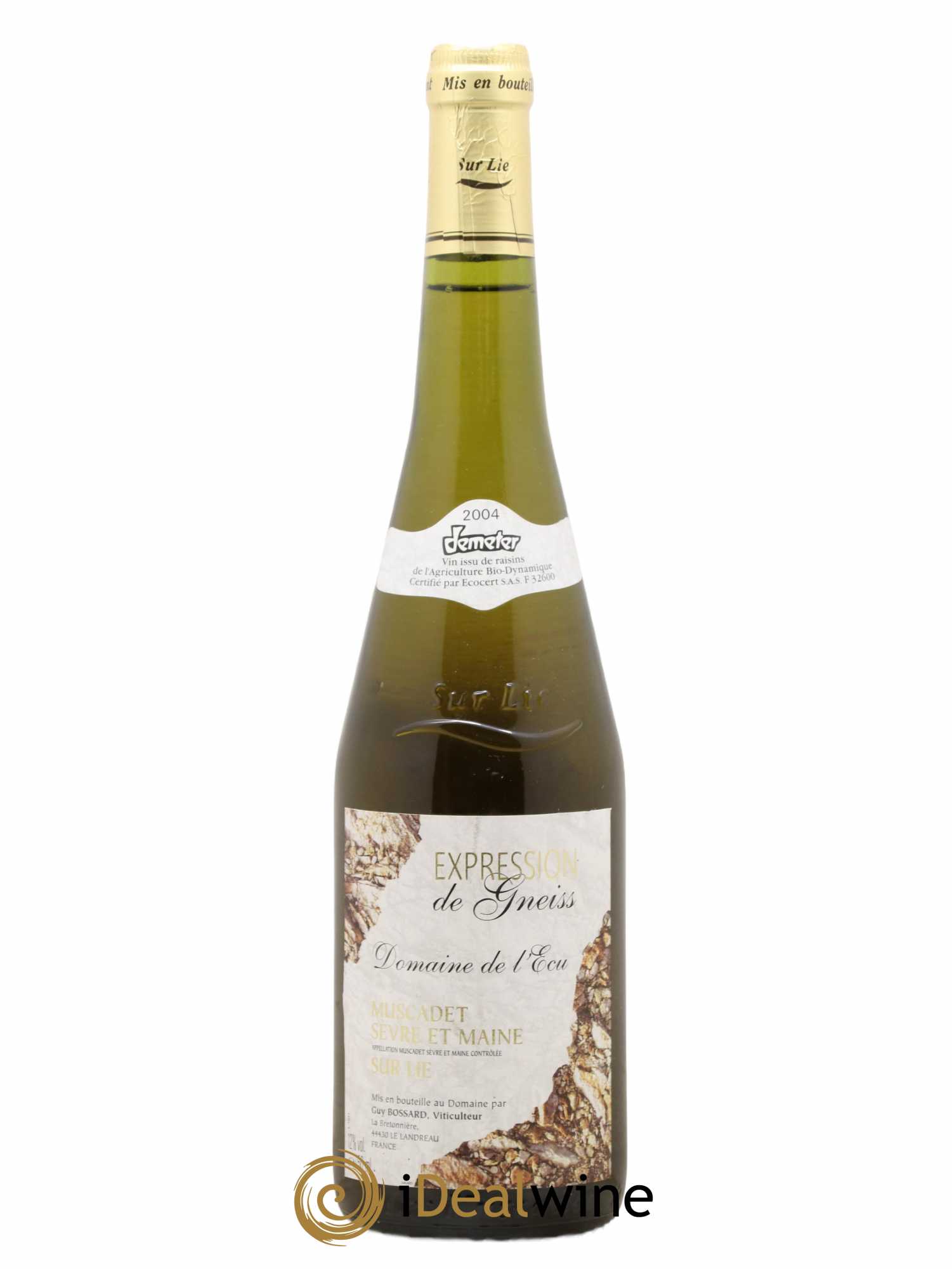 Muscadet-Sèvre-et-Maine Expression de Gneiss Domaine de L'Ecu 2004 - Lot de 1 bouteille - 0