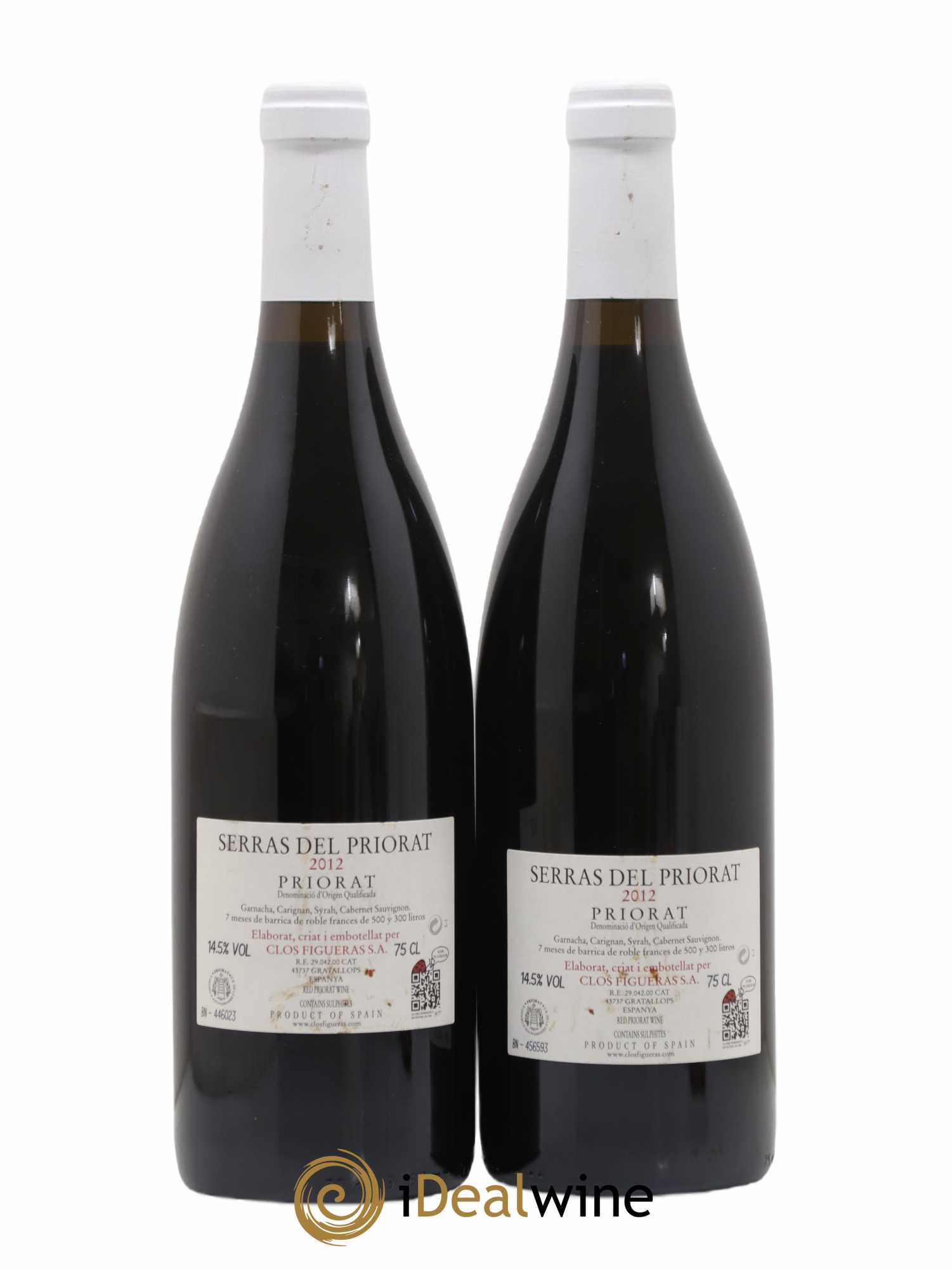 Priorat DOCA Clos Figueras Serras del Priorat 2012 - Posten von 2 Flaschen - 1