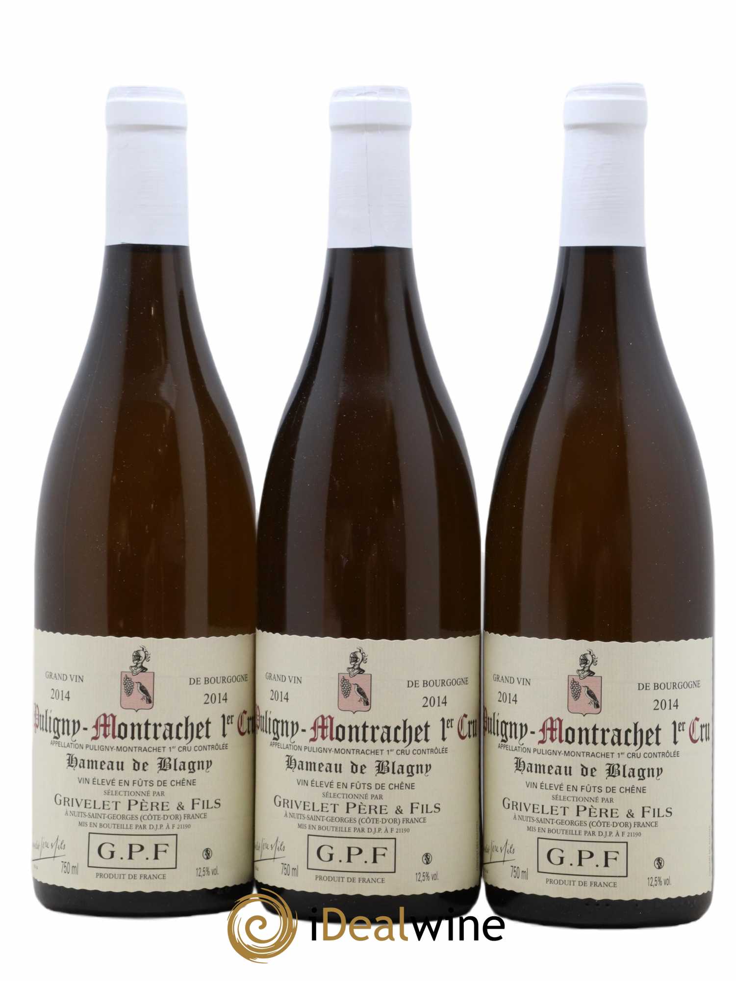 Puligny-Montrachet 1er Cru Hameau de Blagny Grivelet Père et Fils 2014 - Posten von 3 Flaschen - 0