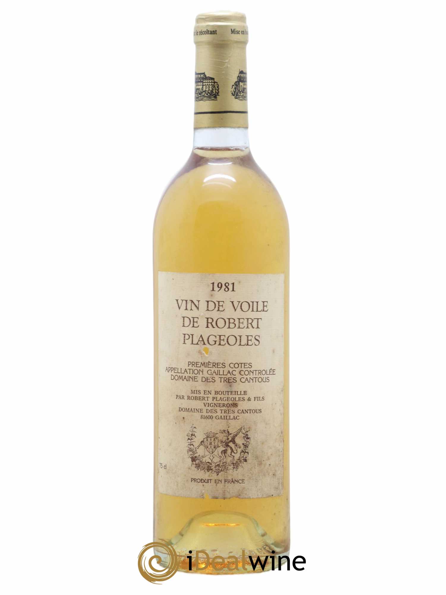 Gaillac Vin de voile Plageoles 1981 - Posten von 1 Flasche - 0