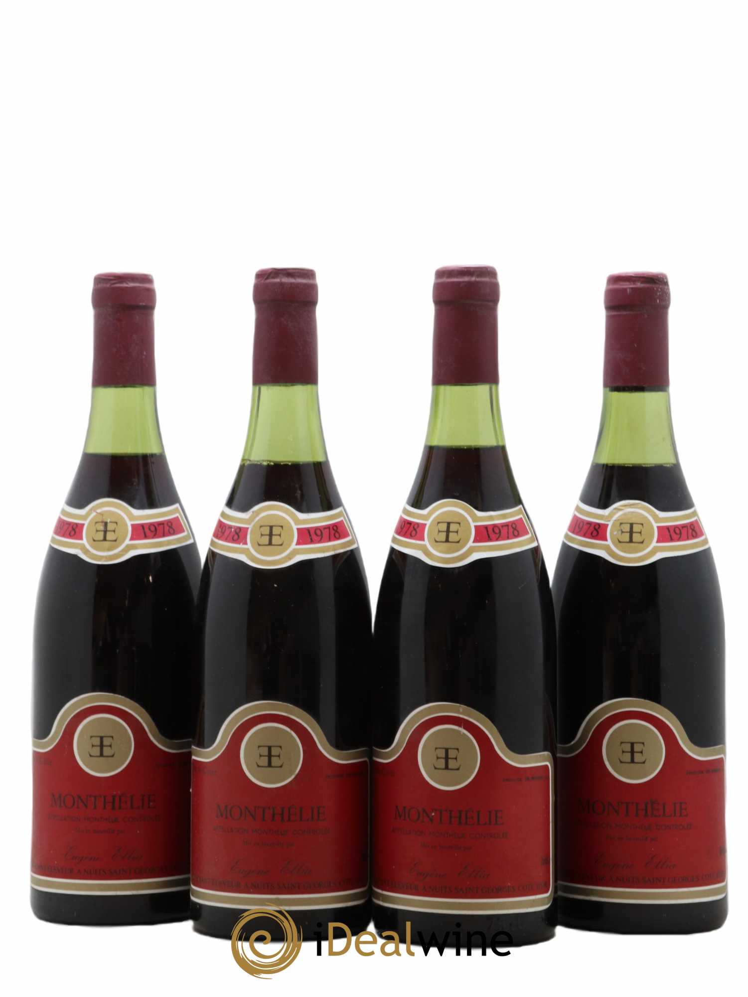 Monthélie Eugène Ellia Tete de Cuvée 1978 - Posten von 4 Flaschen - 0