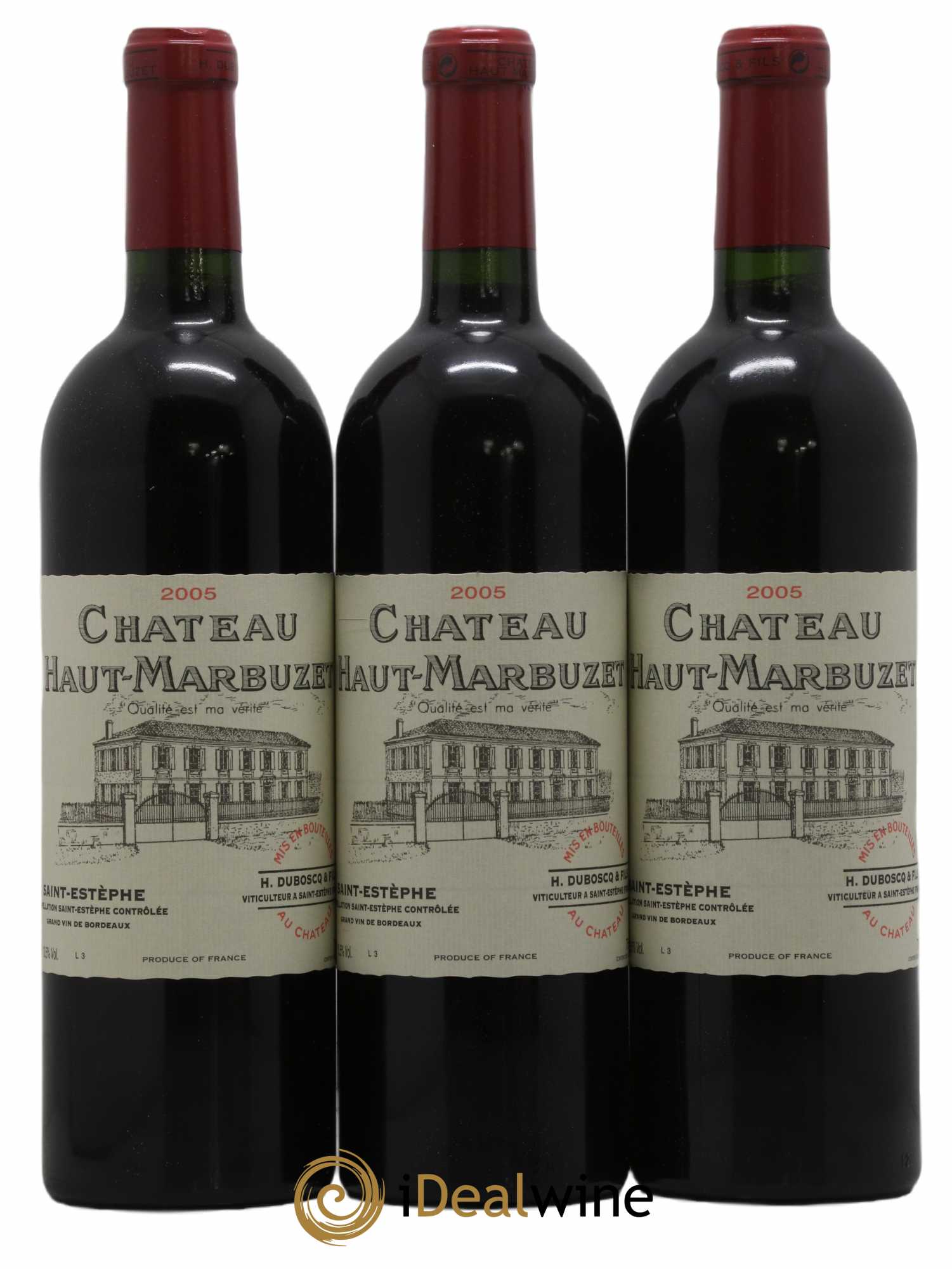 Château Haut Marbuzet 2005 - Lot de 6 bouteilles - 1