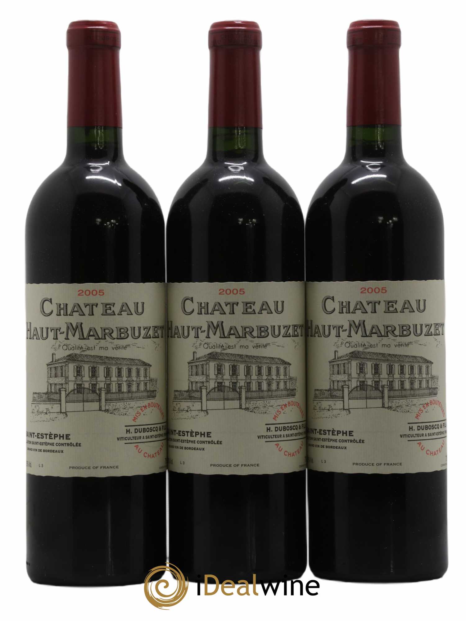Château Haut Marbuzet 2005 - Lot de 3 bouteilles - 0