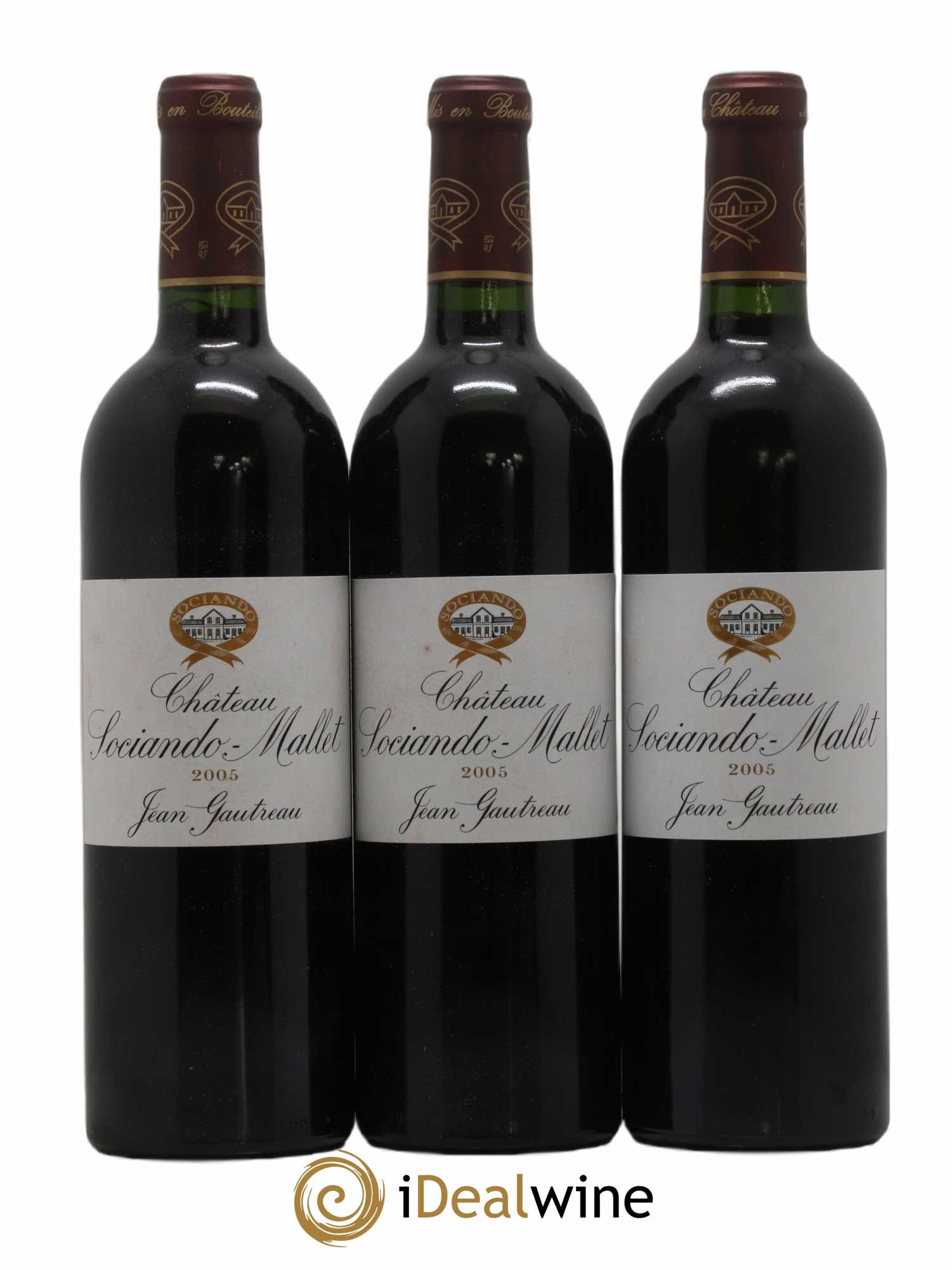 Château Sociando Mallet 2005 - Lot de 12 bouteilles - 1