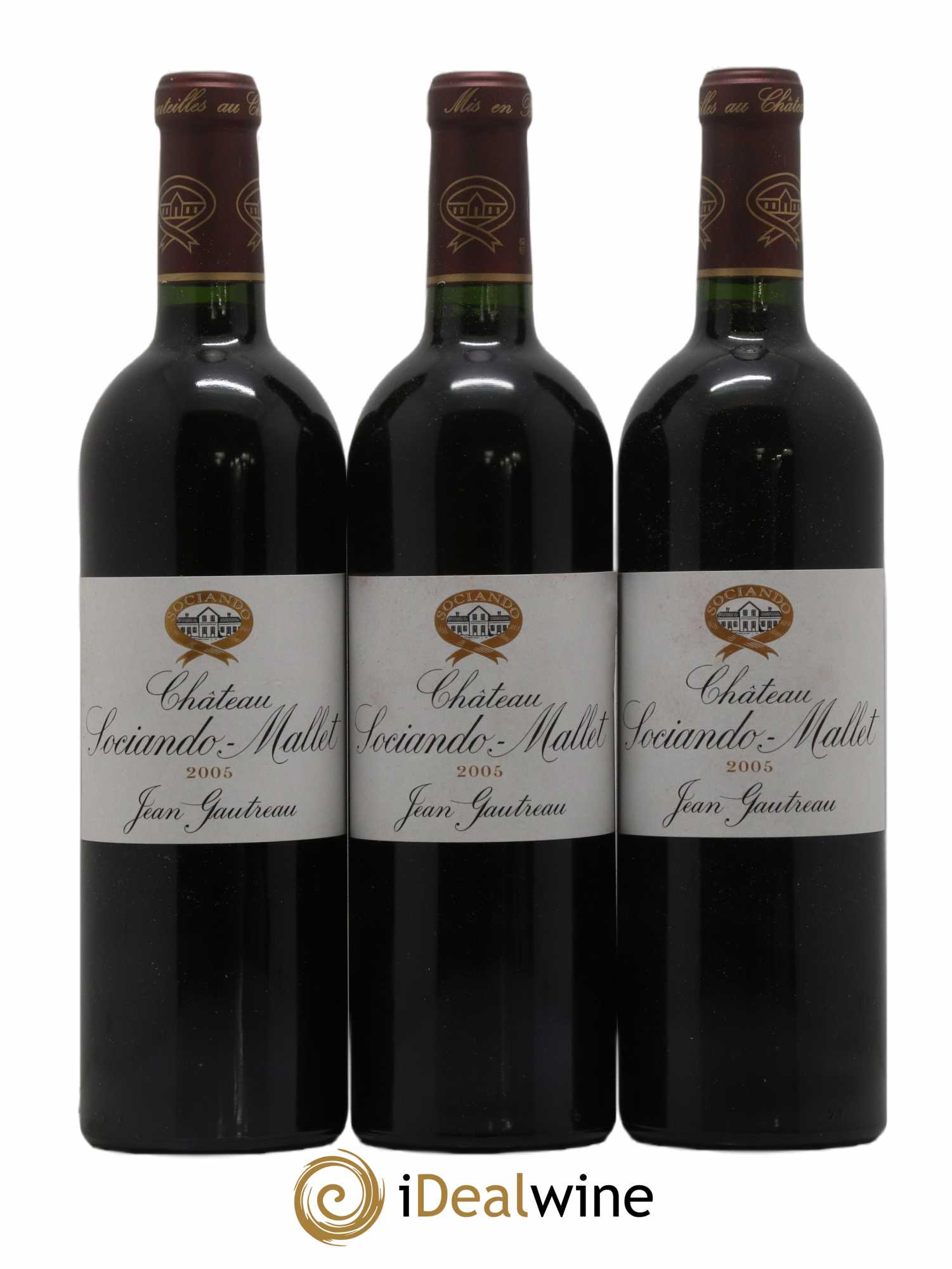 Château Sociando Mallet 2005 - Lot de 12 bouteilles - 2