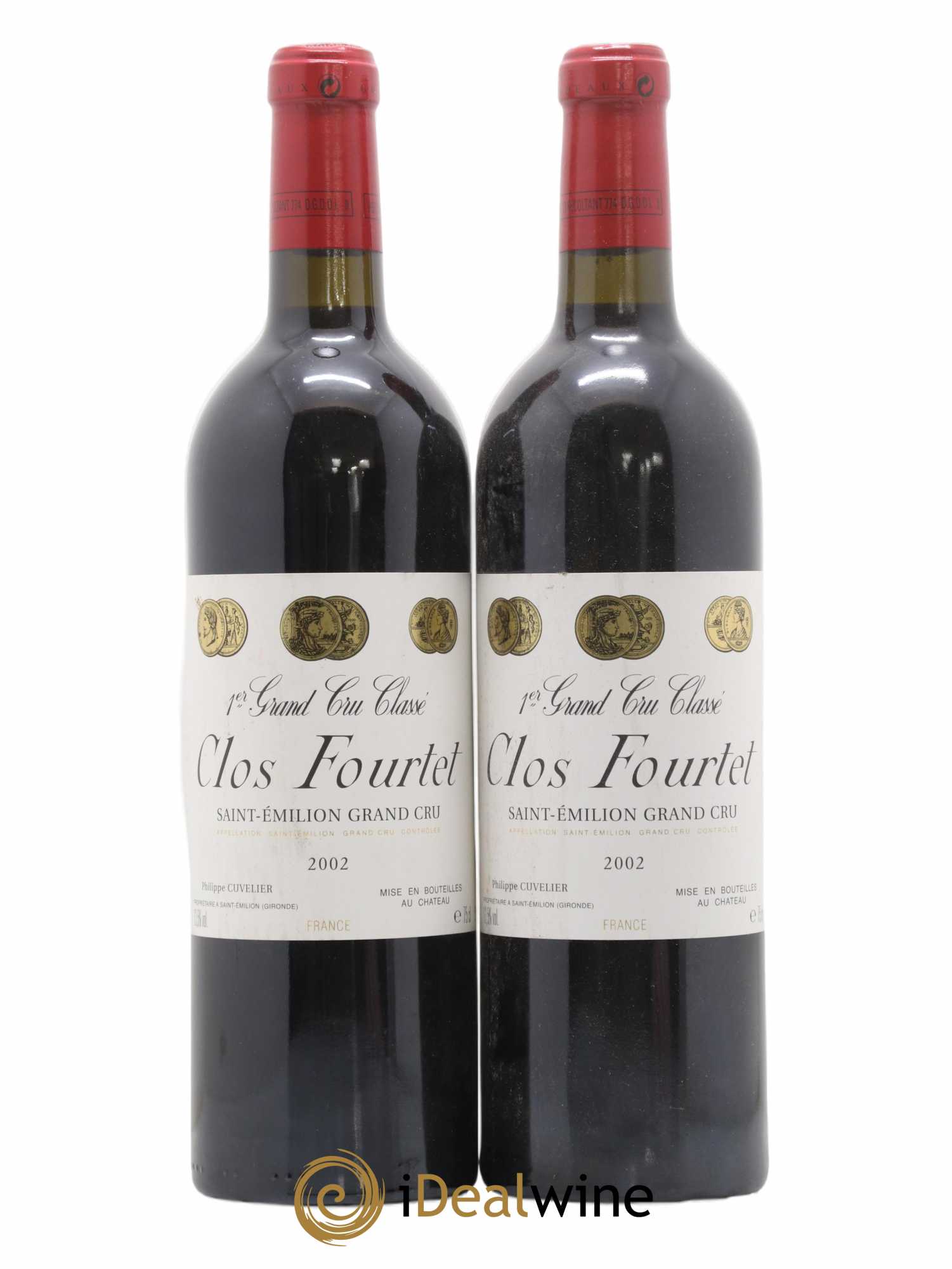 Clos Fourtet 1er Grand Cru Classé B 2002 - Lot de 2 bouteilles - 0