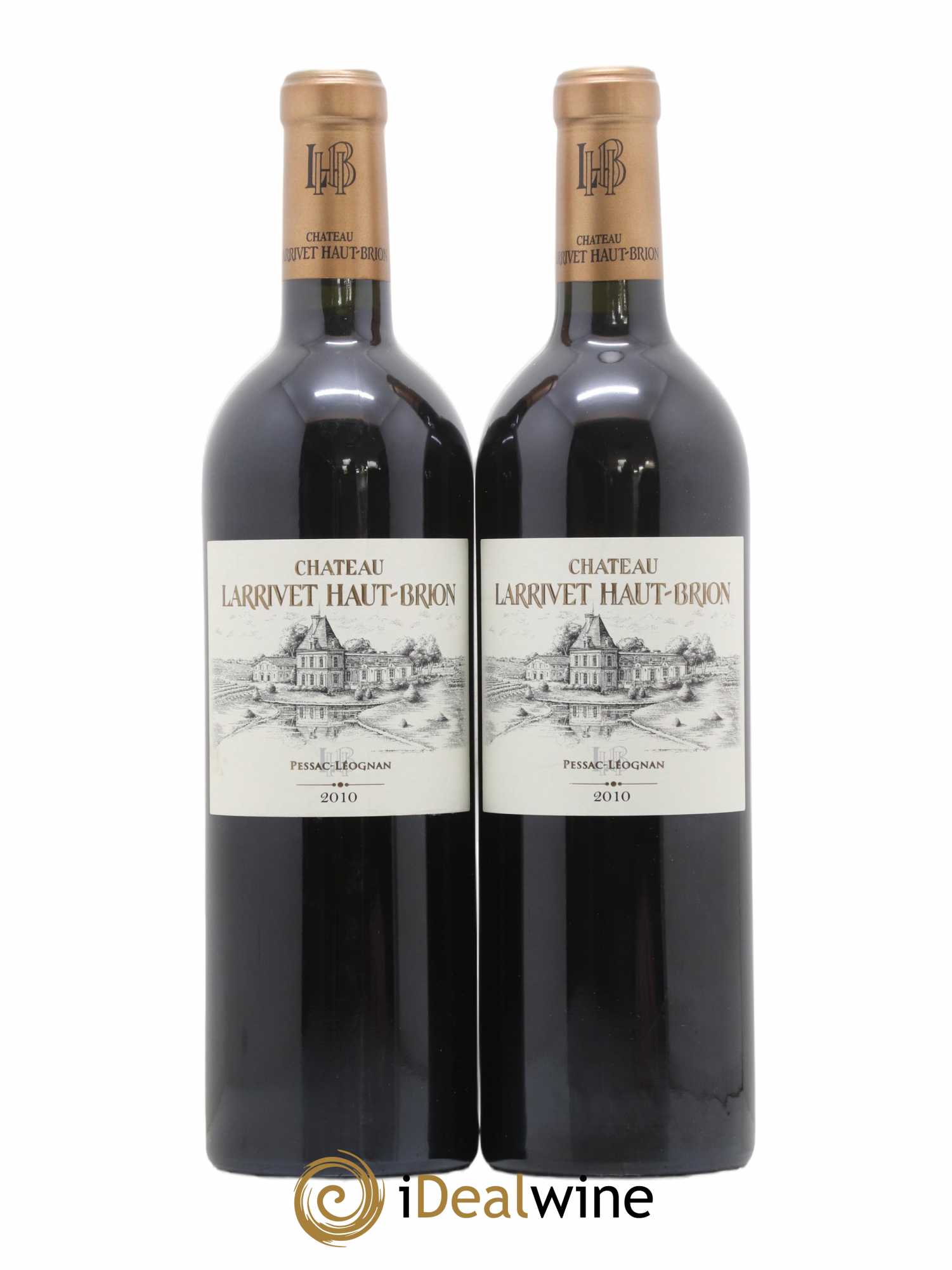 Château Larrivet Haut-Brion 2010 - Lot de 2 bouteilles - 0