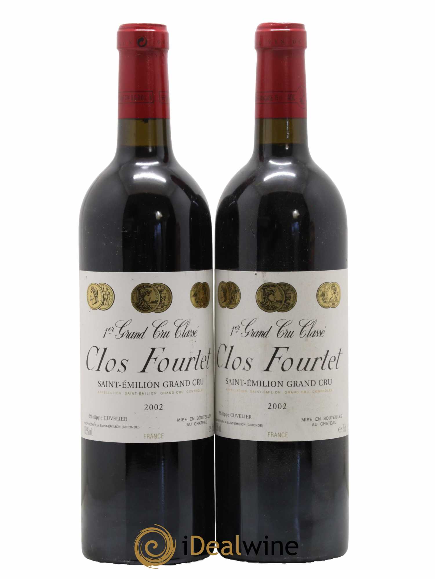 Clos Fourtet 1er Grand Cru Classé B 2002 - Lot de 2 bouteilles - 0