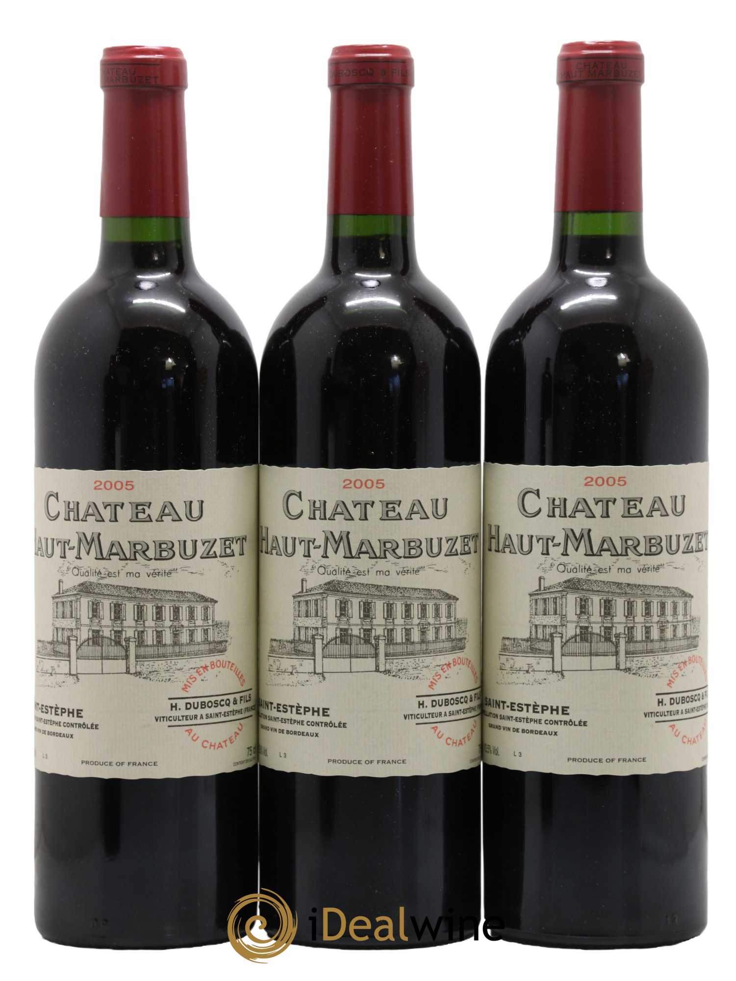 Château Haut Marbuzet 2005 - Lot de 3 bouteilles - 0