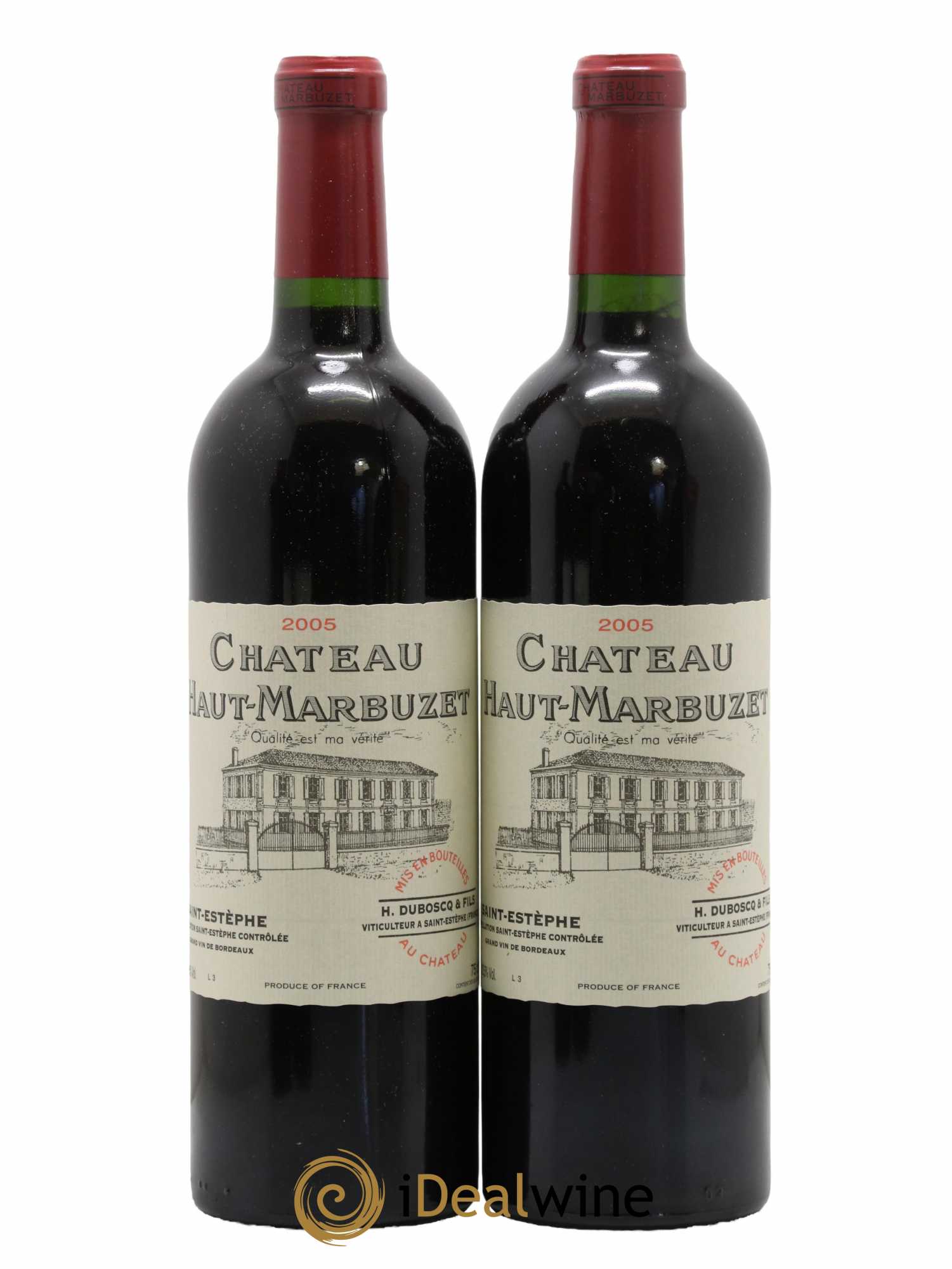 Château Haut Marbuzet 2005 - Lot de 2 bouteilles - 0