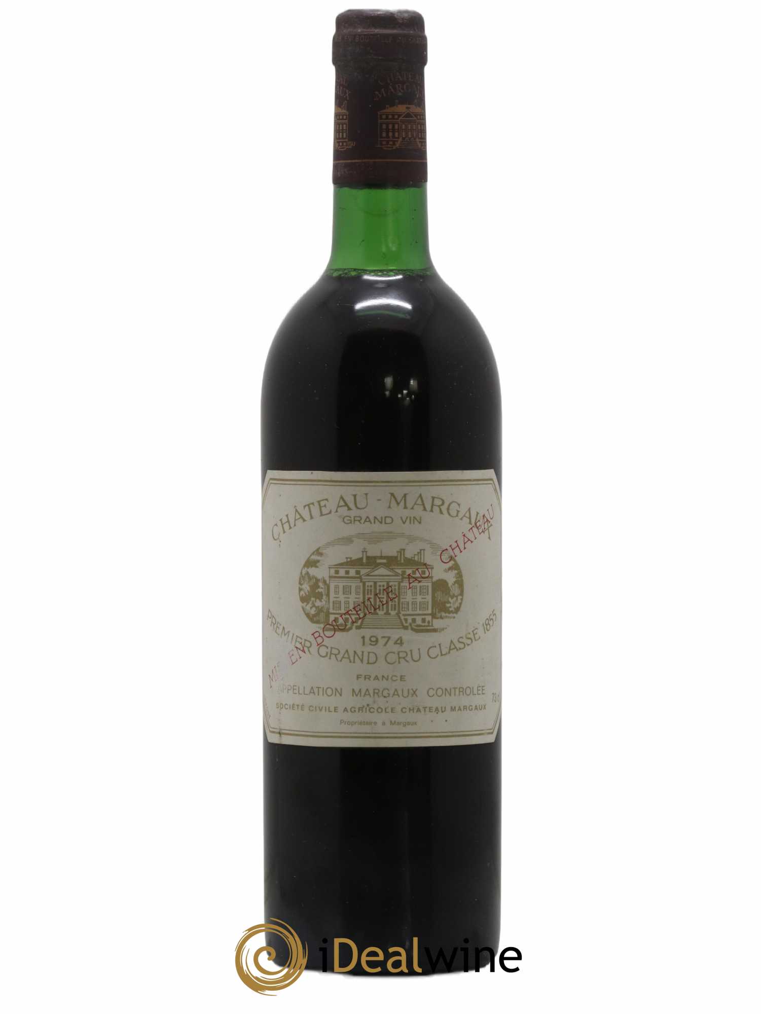 Château Margaux 1er Grand Cru Classé 1974 - Lot of 1 bottle - 0