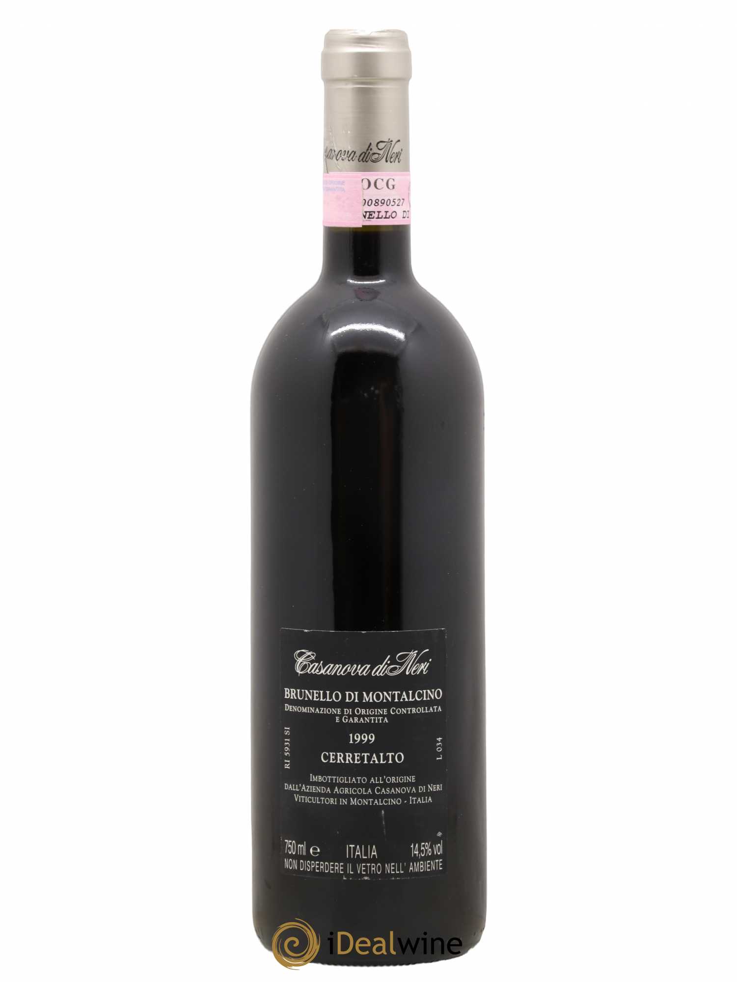 Brunello di Montalcino DOCG Casanova di Neri - Giacomo Neri Cerretalto 1999 - Lot de 1 bouteille - 1