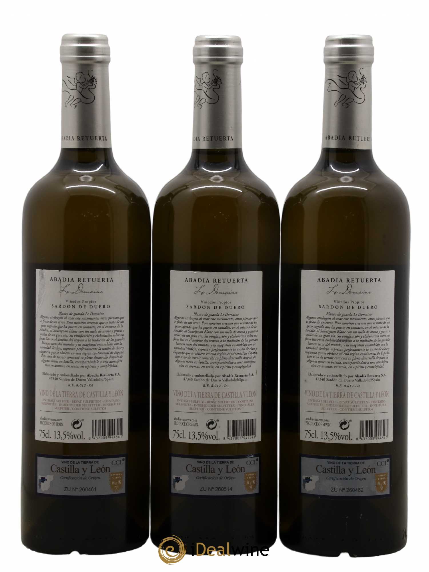 Espagne Abadia Retuerta Le Domaine Vino de la Tierra de Castilla y Leon 2018 - Lot de 3 bouteilles - 1