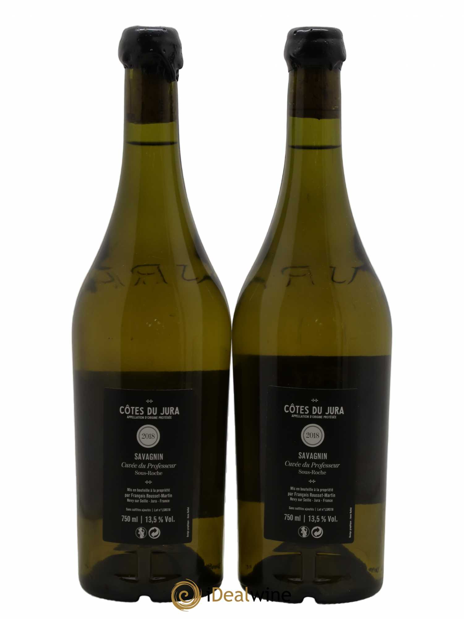 Côtes du Jura Savagnin Cuvée du Professeur François Rousset Martin  2018 - Lotto di 2 bottiglie - 1