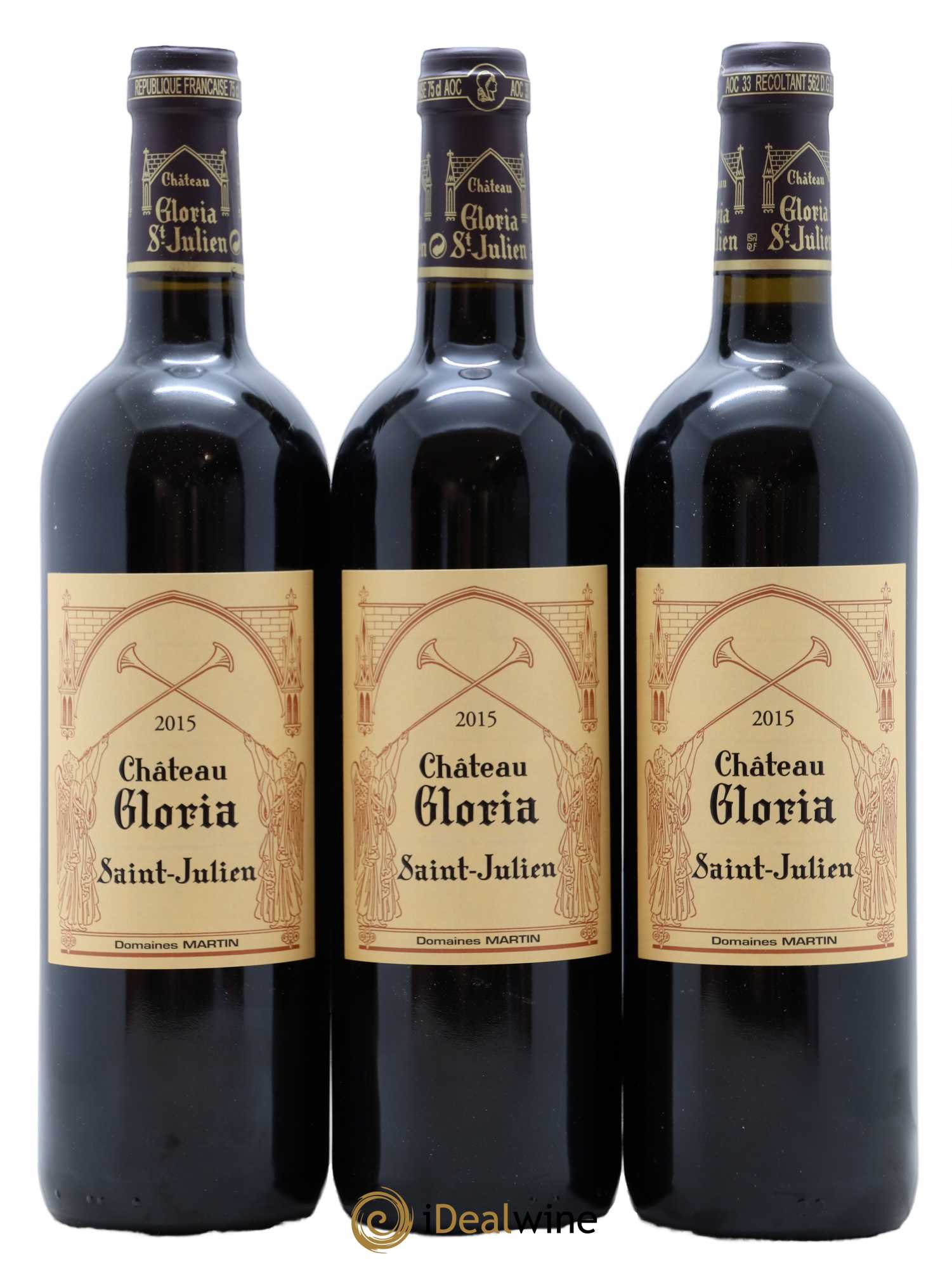 Château Gloria 2015 - Lot de 3 bouteilles - 0
