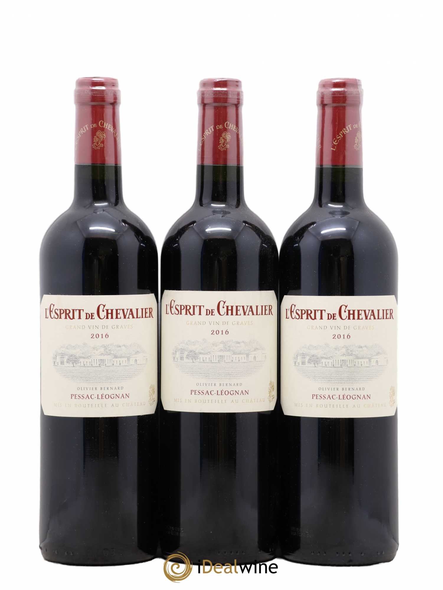 Esprit de Chevalier Second Vin 2016 - Lot de 3 bouteilles - 0