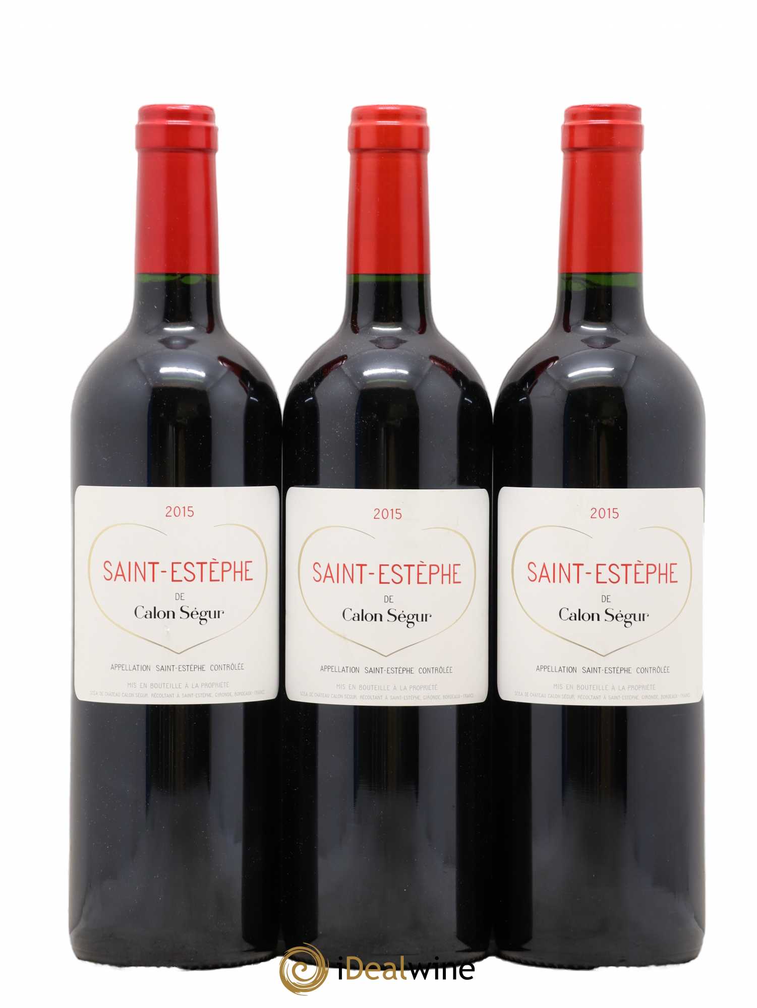 Saint-Estèphe Saint Estephe de Calon Segur 2015 - Posten von 3 Flaschen - 0