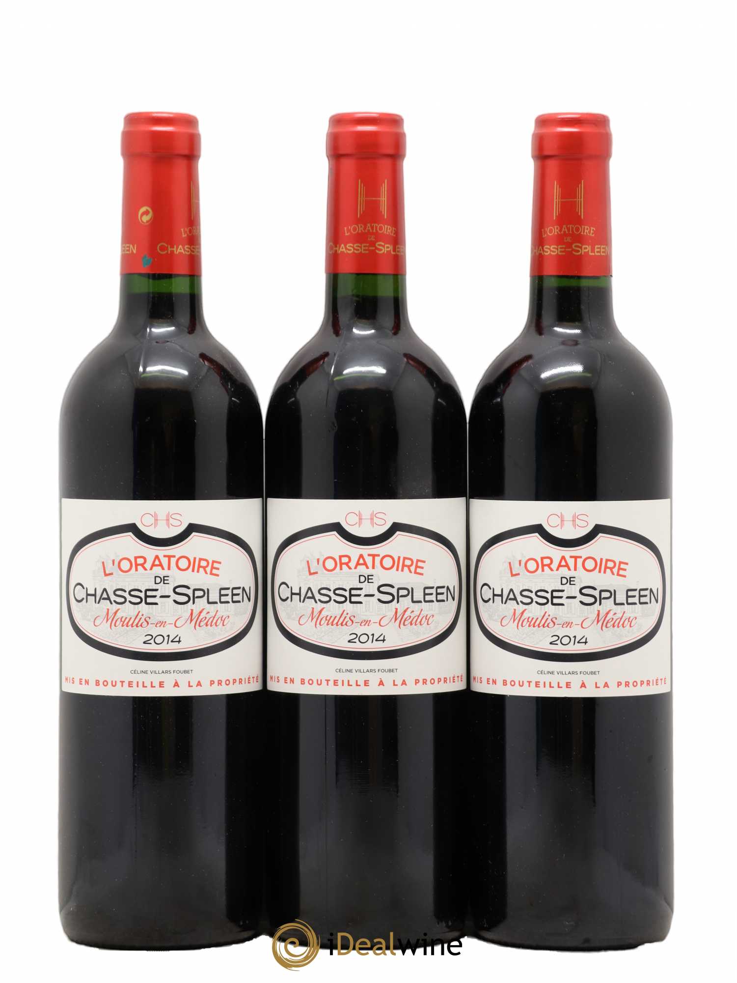 Oratoire de Chasse Spleen Second Vin 2014 - Lot de 3 bouteilles - 0