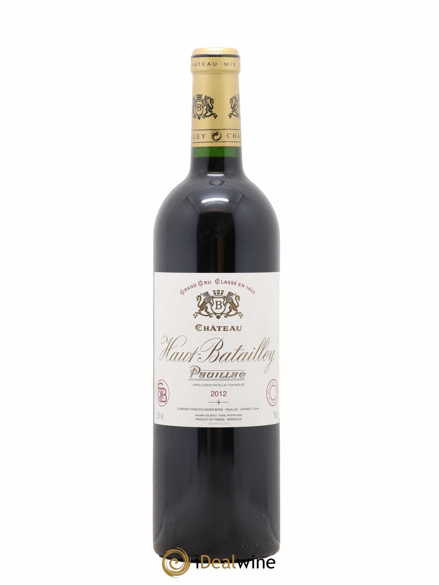 Château Haut Batailley 5ème Grand Cru Classé 2012 - Lot de 1 bouteille - 0