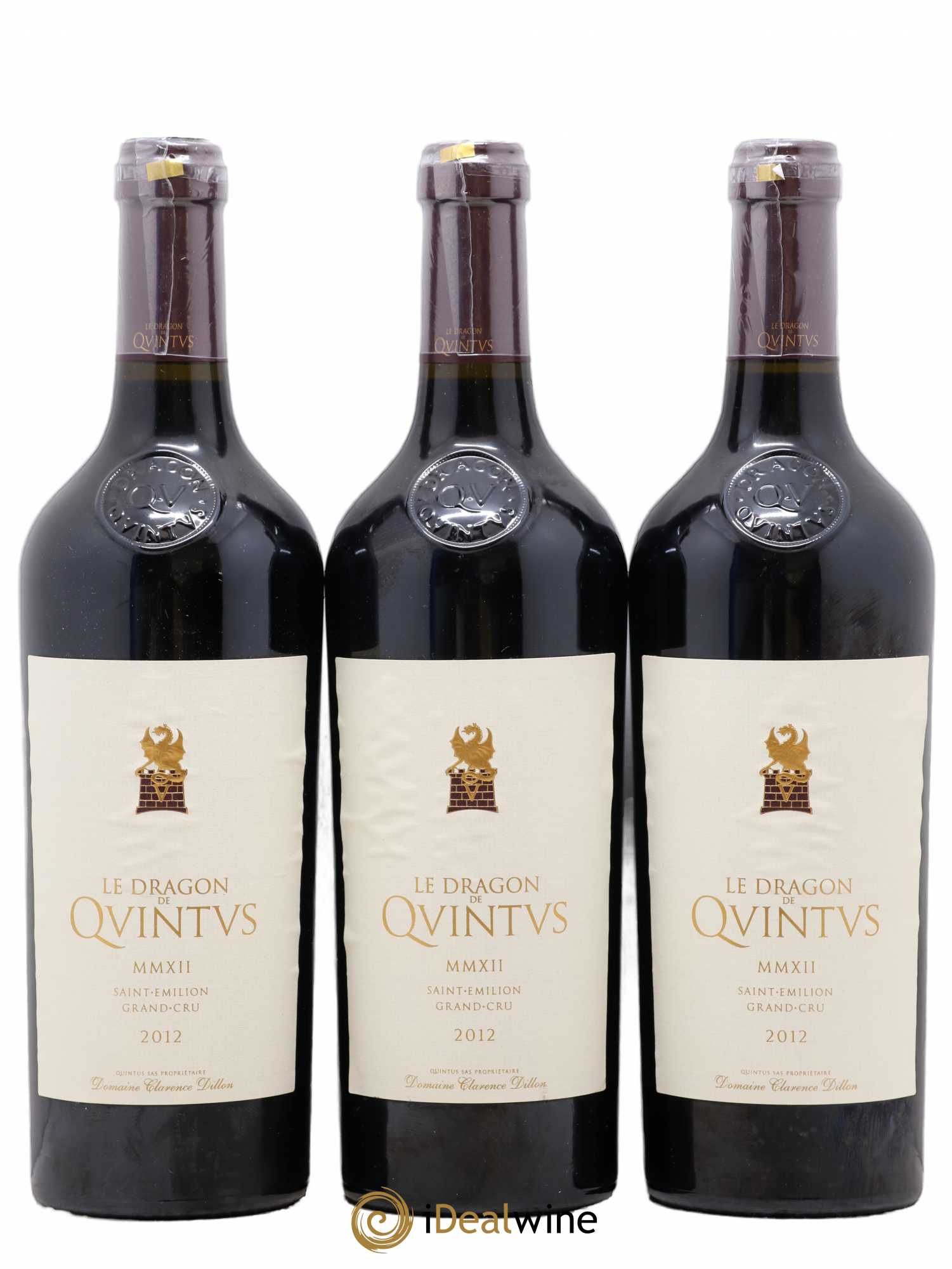 Saint-Émilion Grand Cru Dragon de Quintus 2012 - Lot de 3 bouteilles - 0