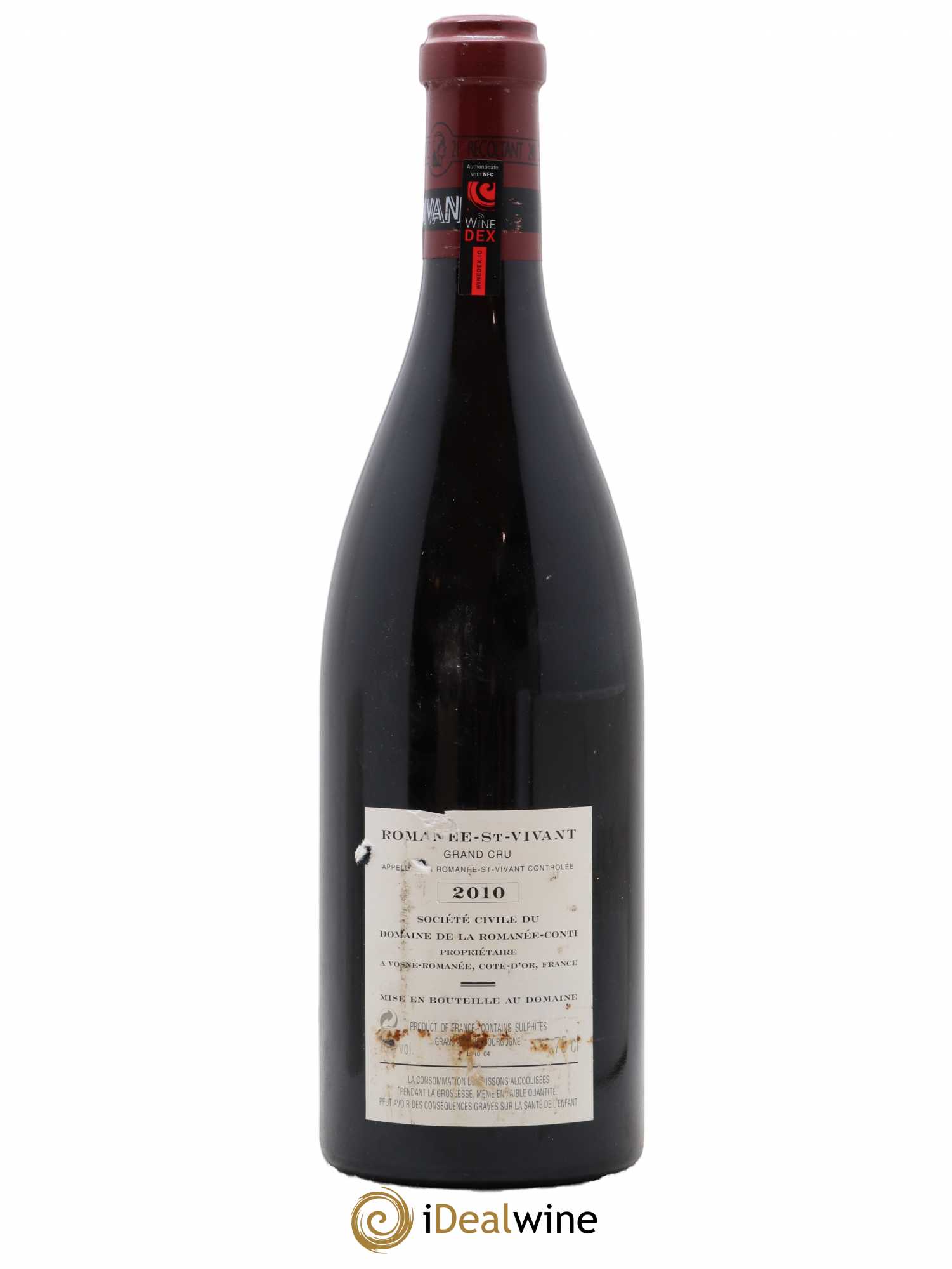 Romanée-Saint-Vivant Grand Cru Domaine de la Romanée-Conti 2010 - Lot de 1 bouteille - 1