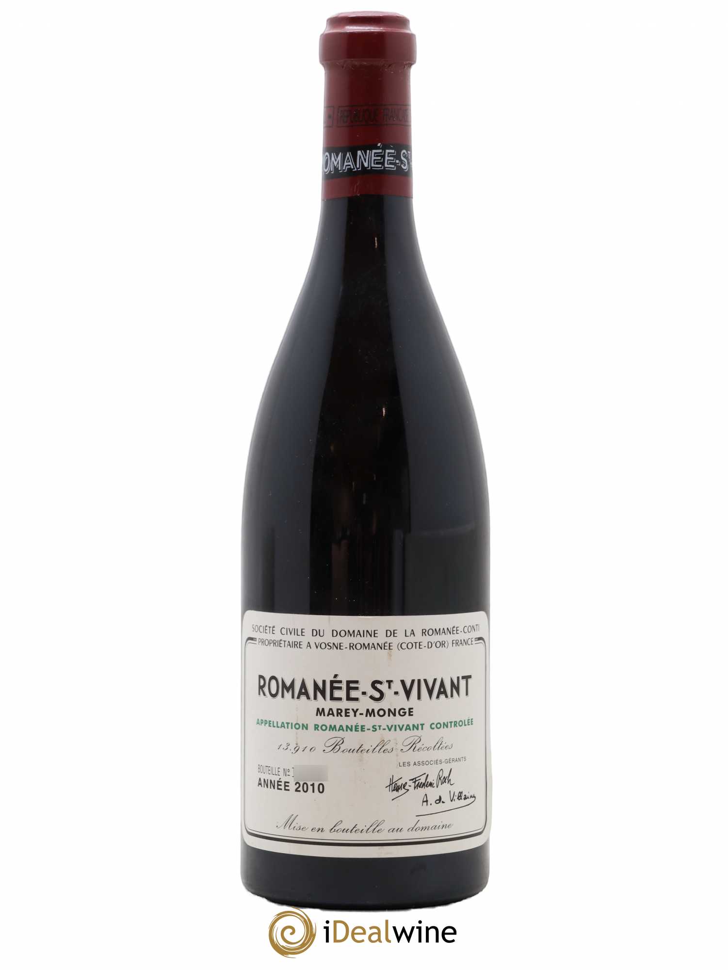 Romanée-Saint-Vivant Grand Cru Domaine de la Romanée-Conti 2010 - Lot de 1 bouteille - 0