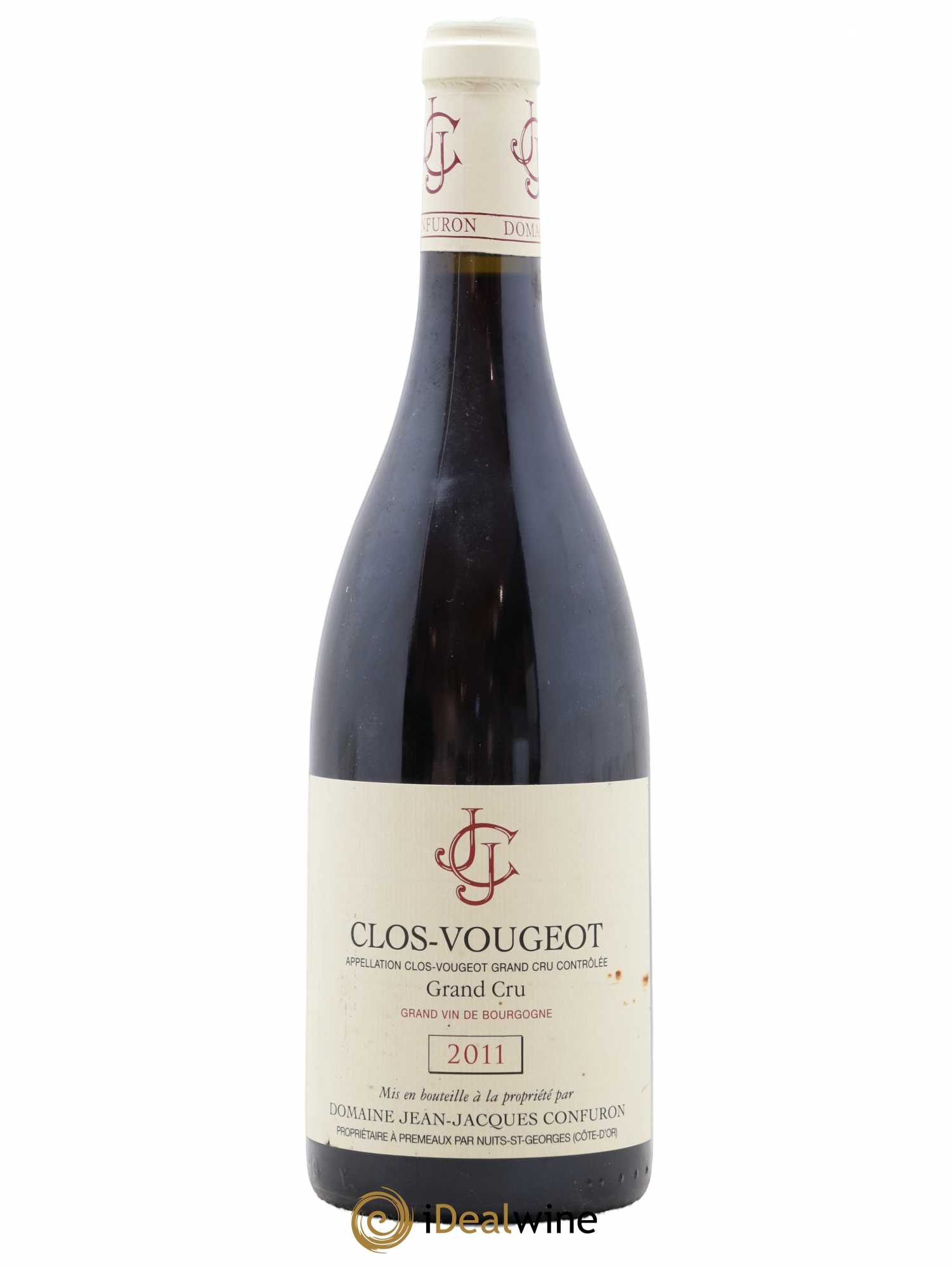 Clos de Vougeot Grand Cru Jean-Jacques Confuron 2011 - Lot de 1 bouteille - 0