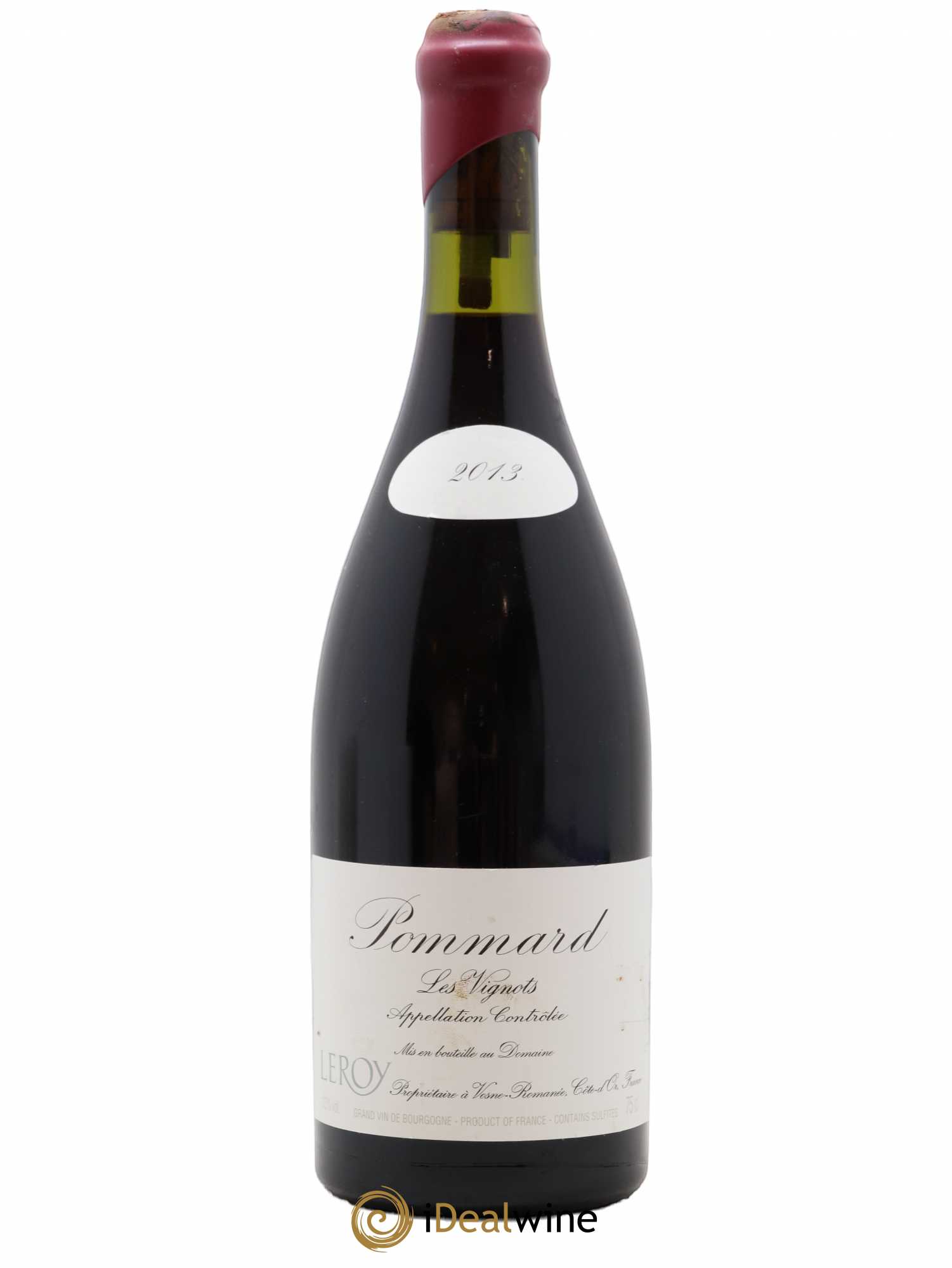 Pommard Les Vignots Leroy (Domaine) 2013 - Lot de 1 bouteille - 0