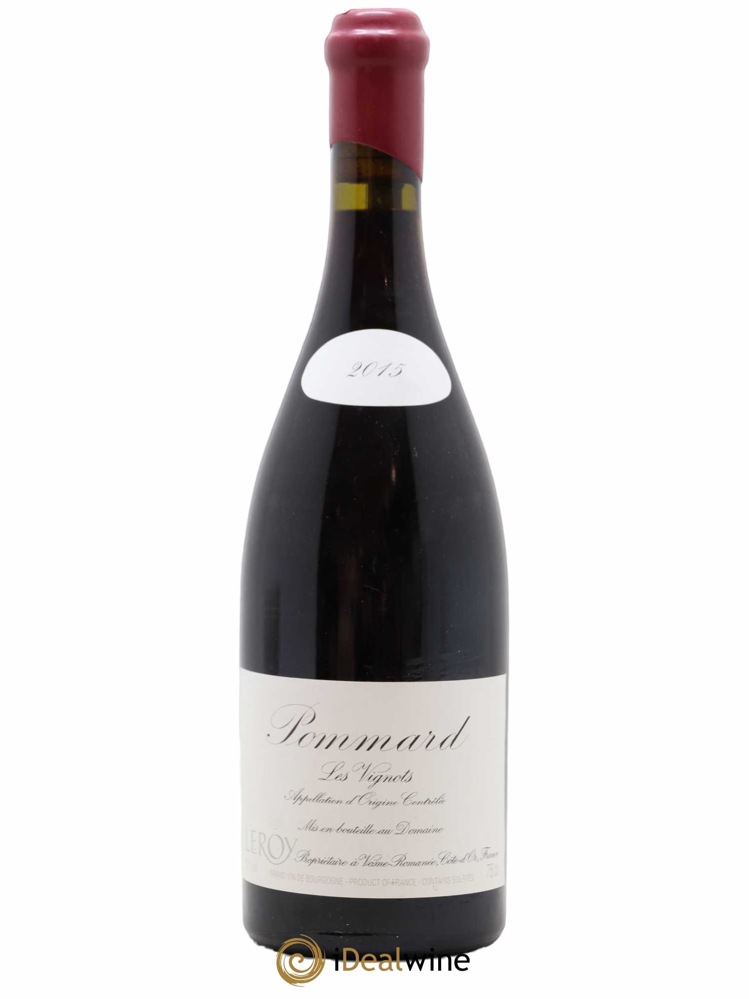 Pommard Les Vignots Leroy (Domaine) 2015 - Lot de 1 bouteille - 0