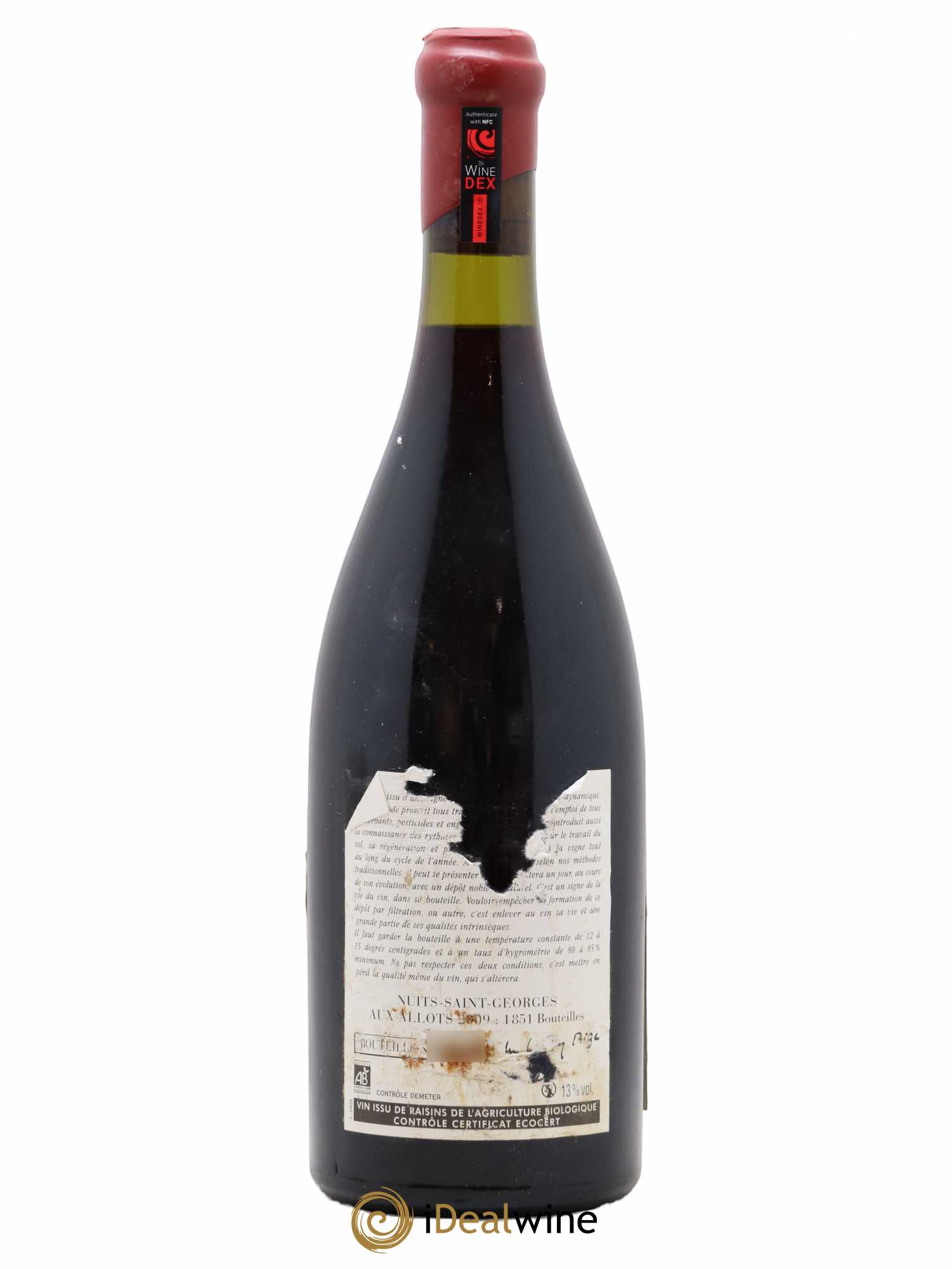 Nuits-Saint-Georges Aux Allots Leroy (Domaine) 2009 - Lot de 1 bouteille - 1