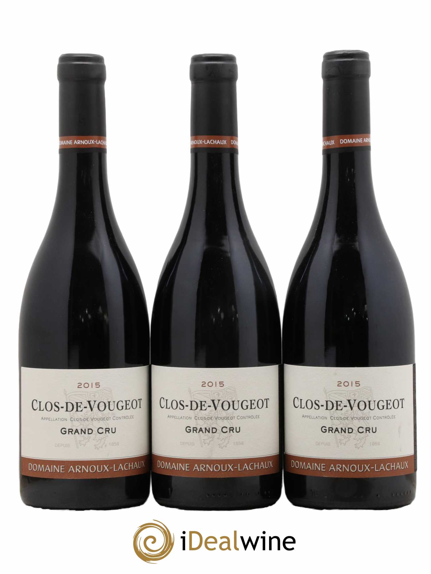 Clos de Vougeot Grand Cru Arnoux-Lachaux (Domaine) 2015 - Lot de 3 bouteilles - 0