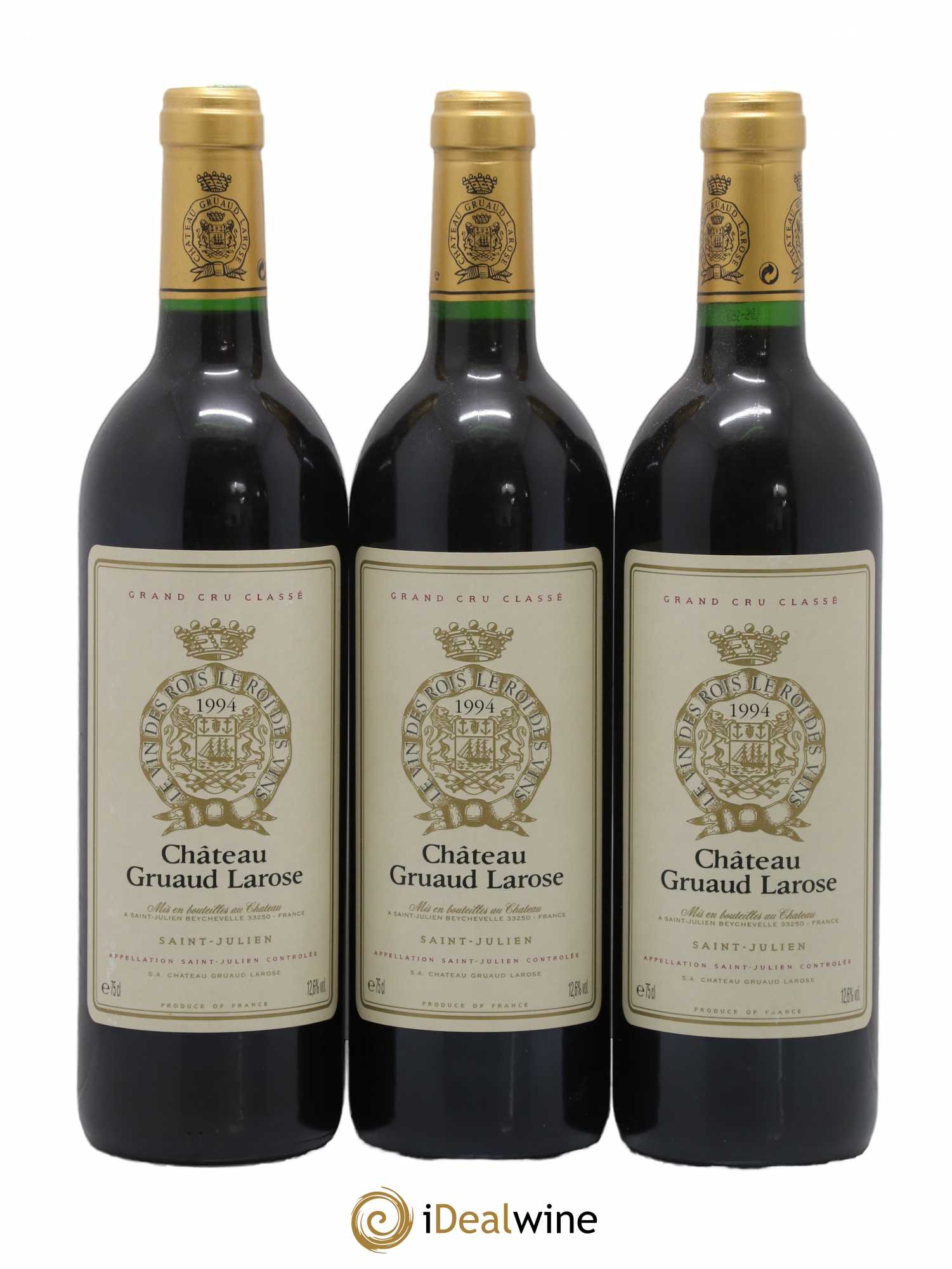 Château Gruaud Larose 2ème Grand Cru Classé 1994 - Lot de 3 bouteilles - 0