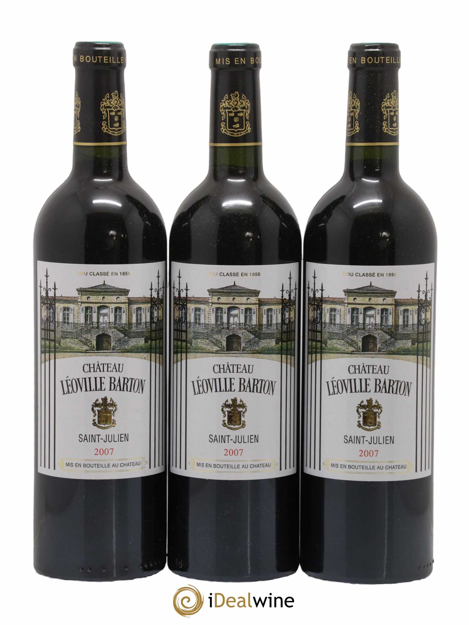 Château Léoville Barton 2ème Grand Cru Classé 2007 - Lot de 3 bouteilles - 0
