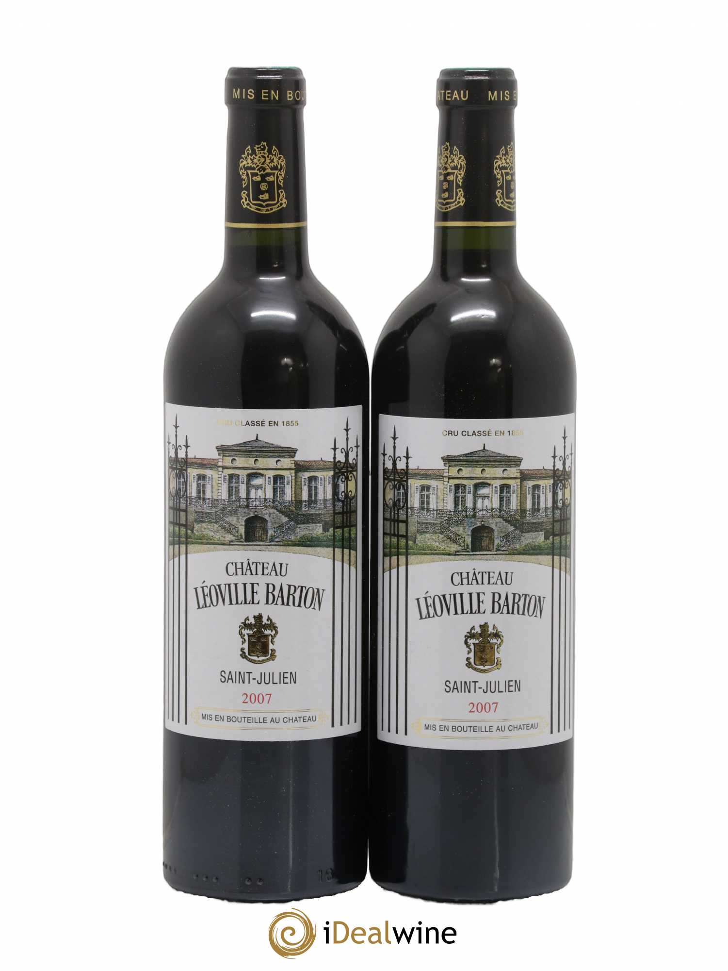 Château Léoville Barton 2ème Grand Cru Classé 2007 - Lot de 2 bouteilles - 0