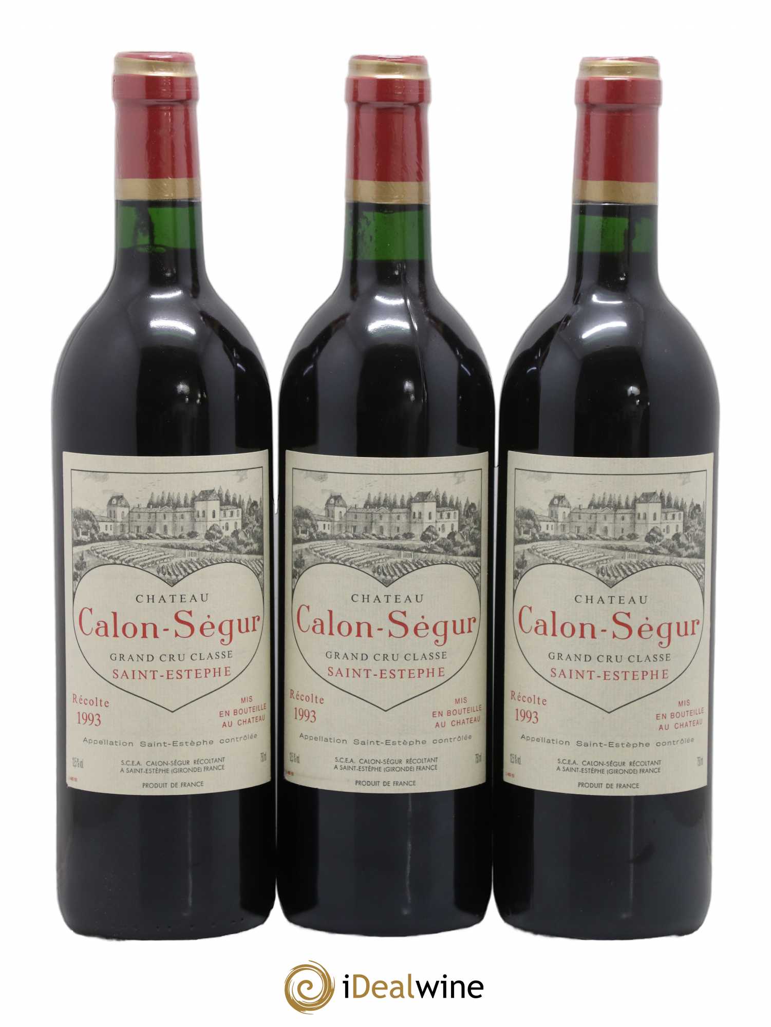 Château Calon Ségur 3ème Grand Cru Classé 1993 - Lot de 6 bouteilles - 1